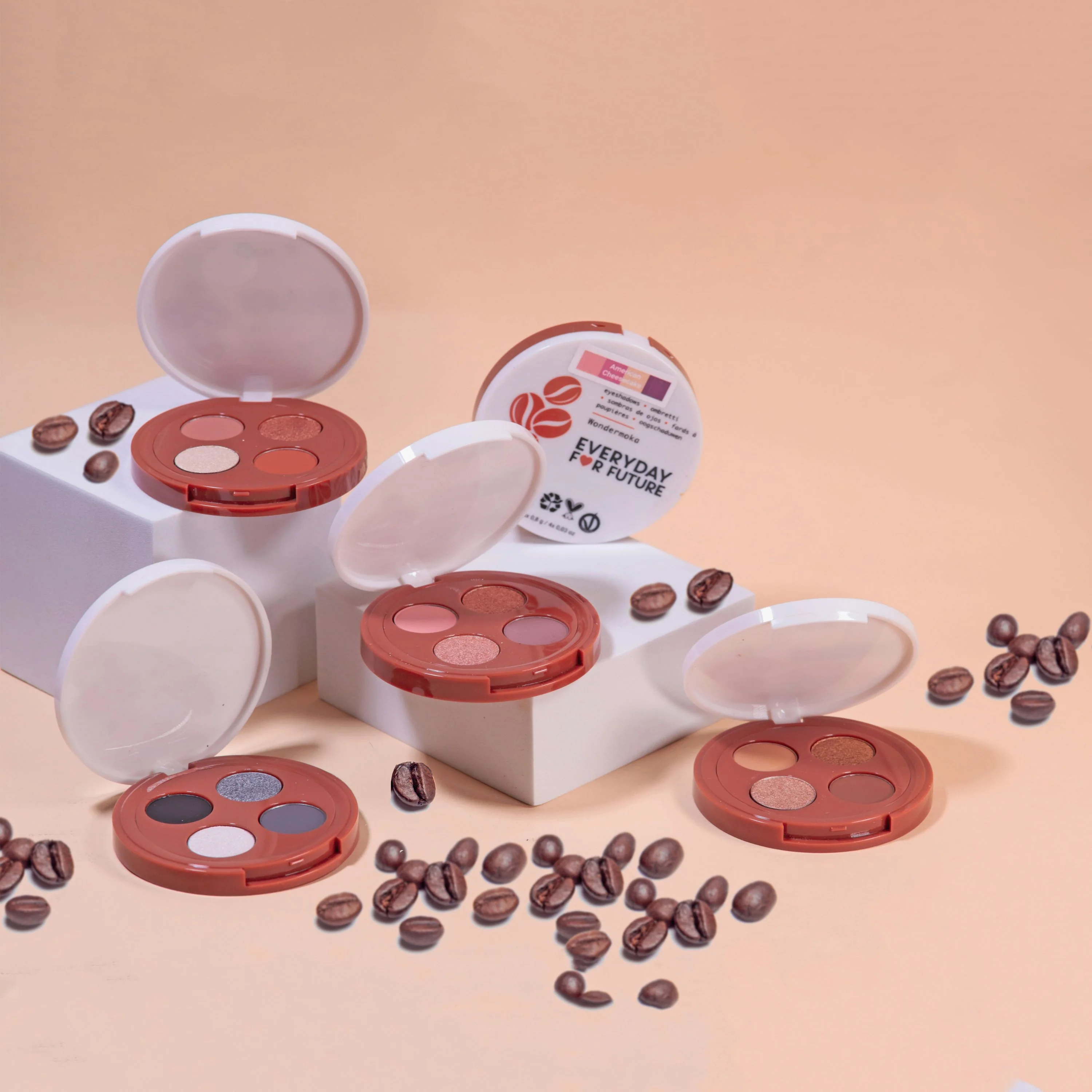 Coffee Oil Infused Pigmented Eyeshadow Palette - Image 5