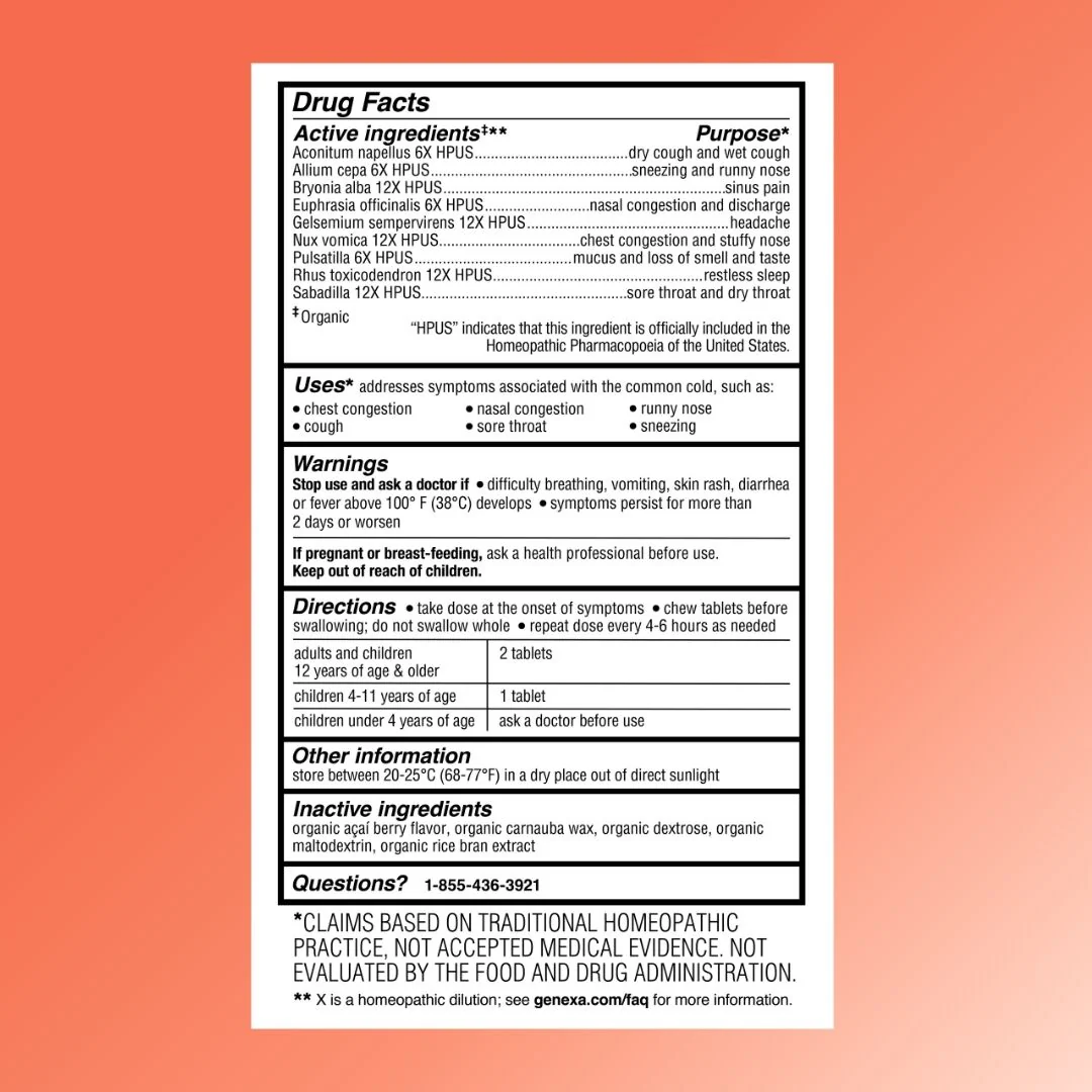 Adult Cold Crush Chewable Tablets - Non-Drowsy - Image 2