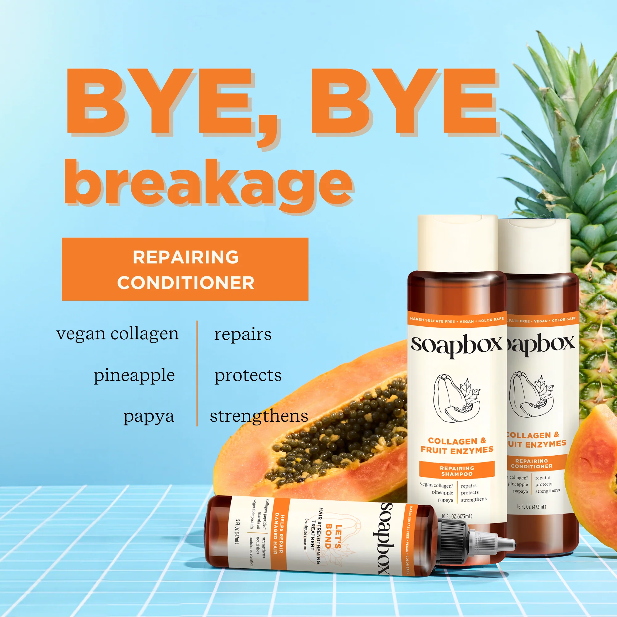 Vegan Collagen & Fruit Enzymes Strengthening Conditioner - Image 3