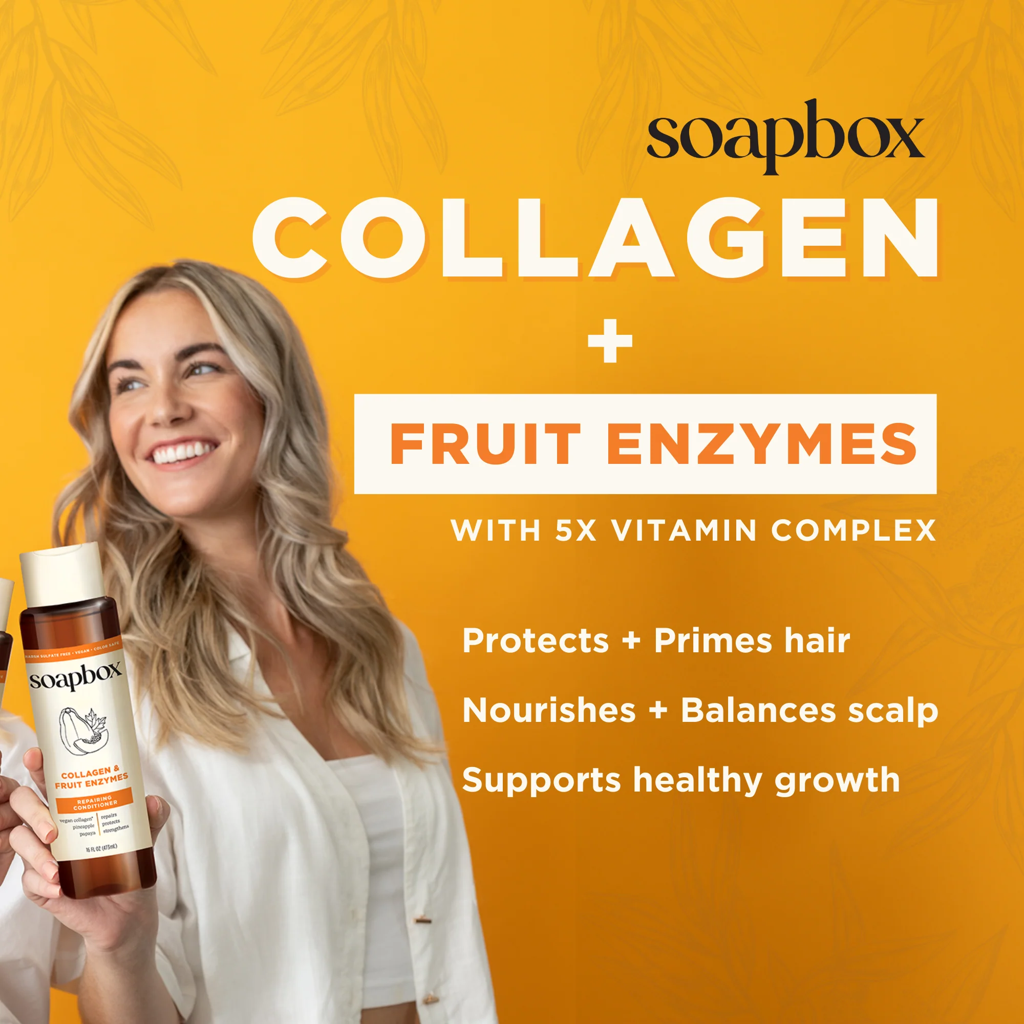 Vegan Collagen & Fruit Enzymes Strengthening Conditioner - Image 4