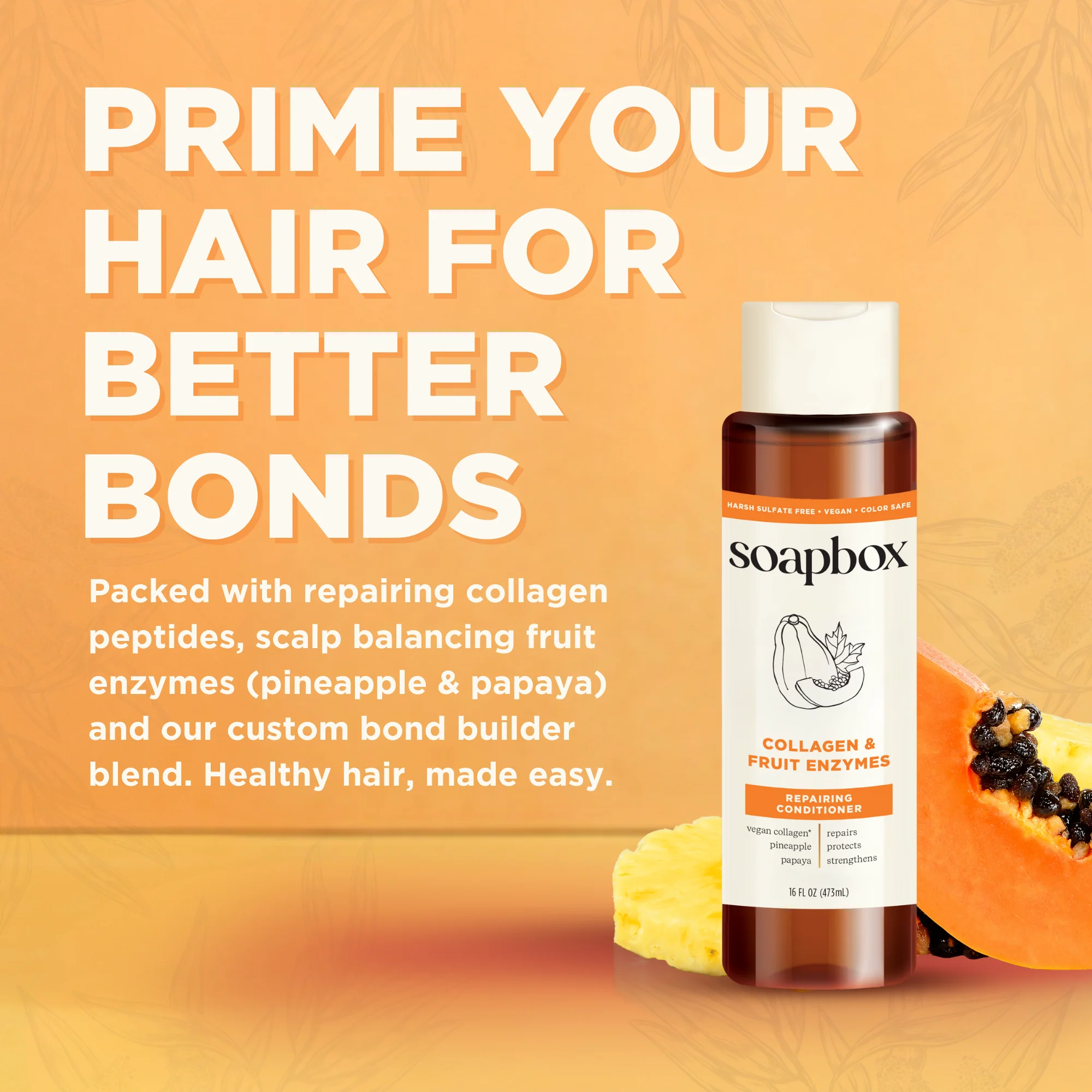 Vegan Collagen & Fruit Enzymes Strengthening Conditioner - Image 6