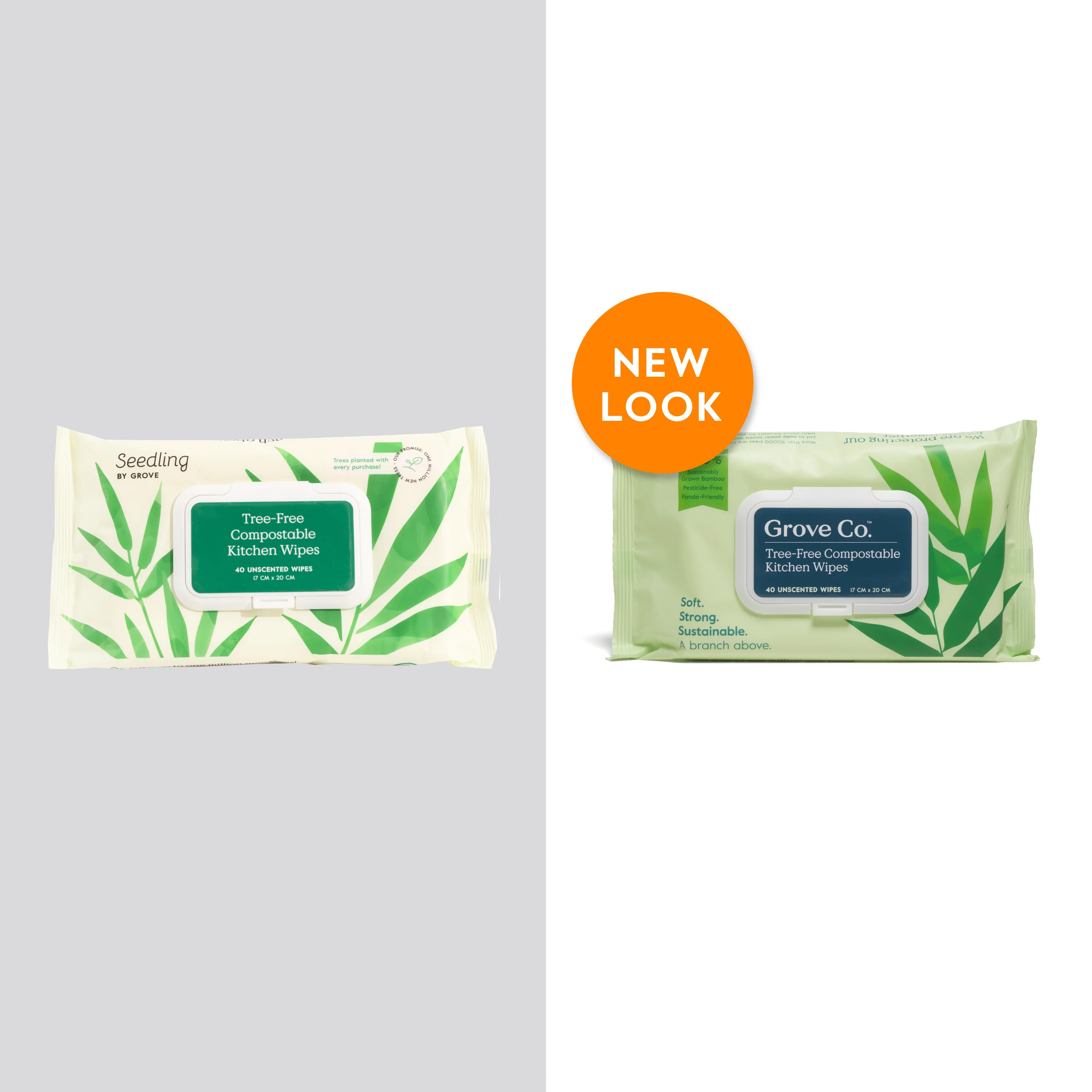 Bamboo Compostable Kitchen Wipes, 40 wipes per pouch - Image 10