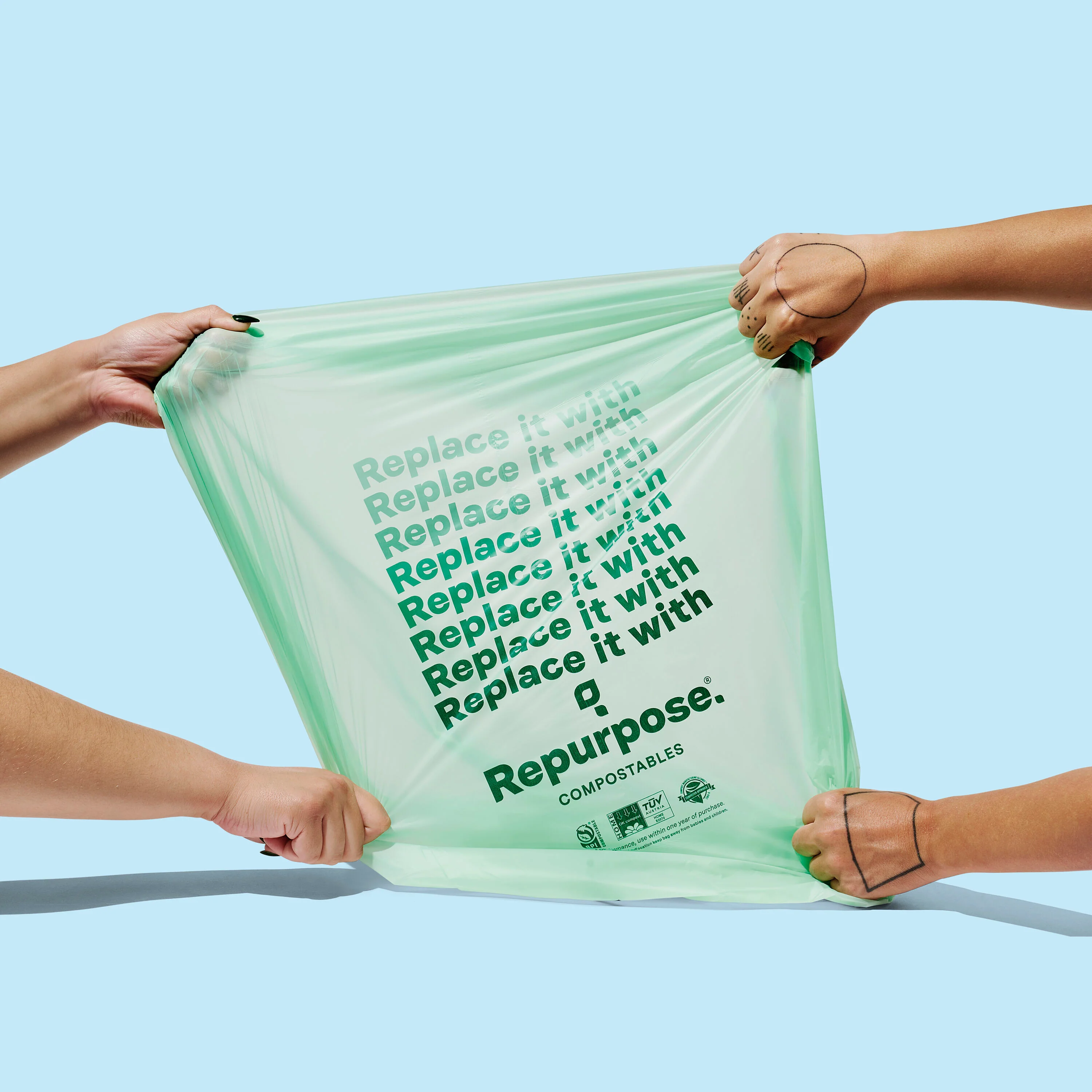 Compostable 13-Gal Tall Kitchen Bags, Lavender Scented - Image 6