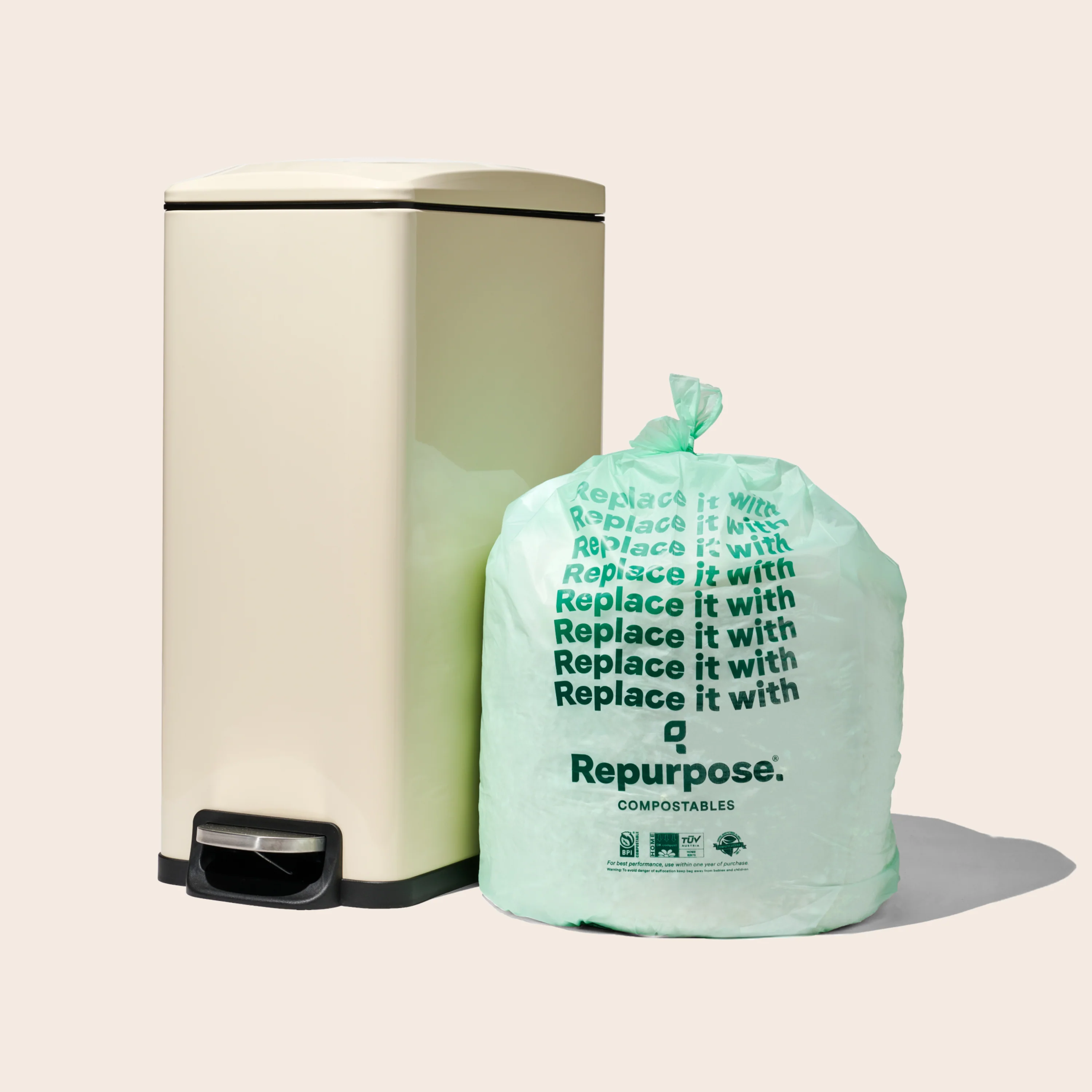 Compostable 13-Gal Tall Kitchen Bags, Lavender Scented - Image 7