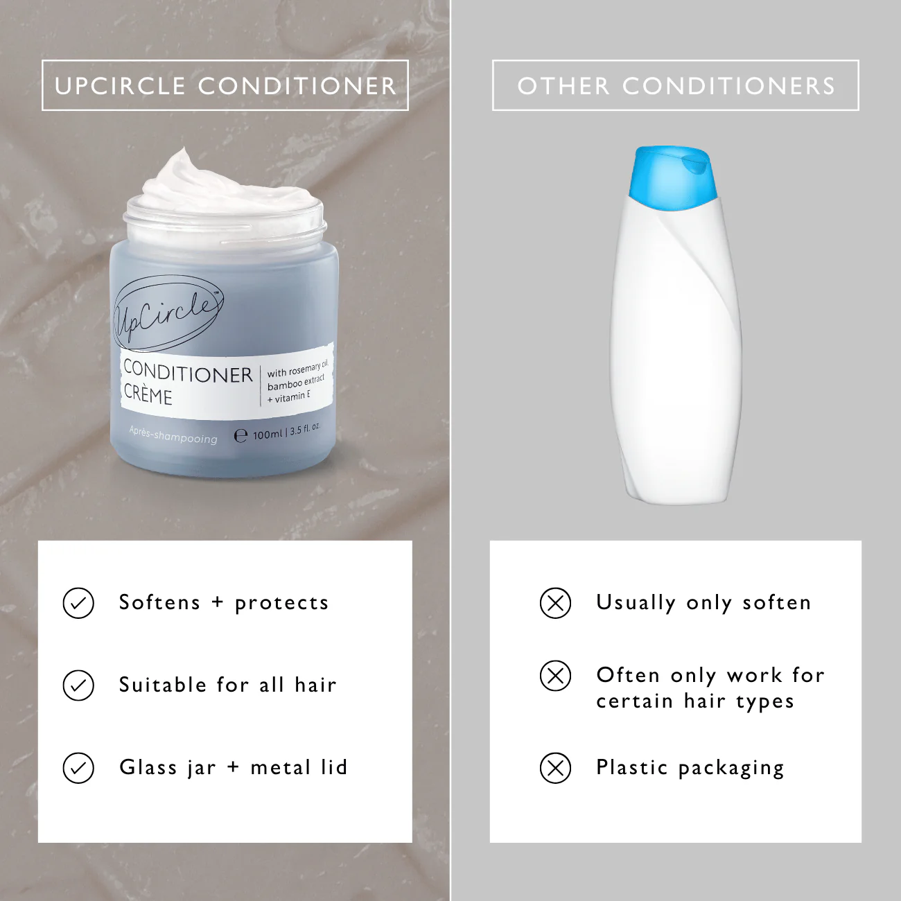 Conditioner Crème with Rosemary Oil, Bamboo Extract + Vitamin E - Image 8