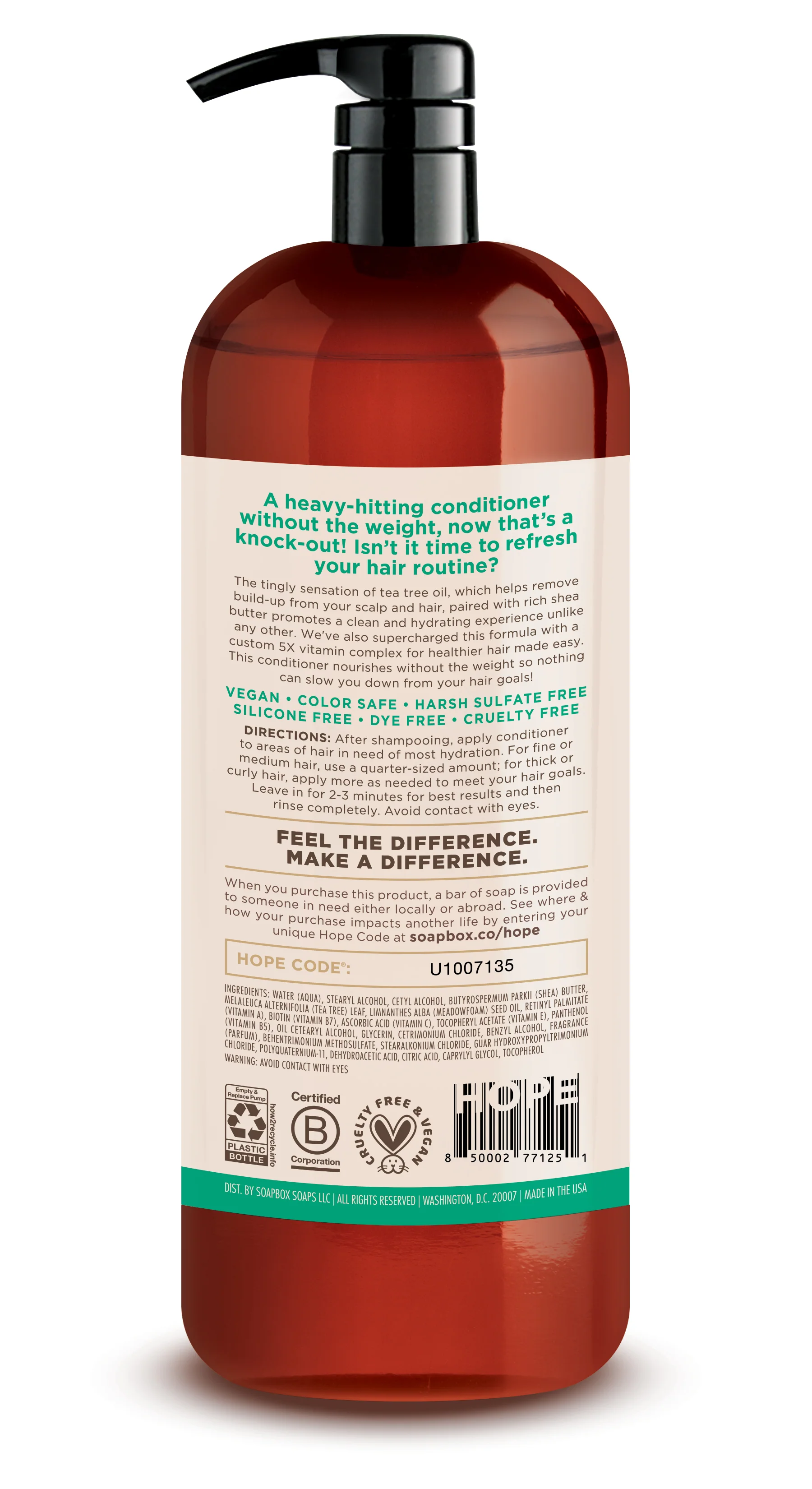 Tea Tree & Mint Scalp Balancing Conditioner 1 Liter - Image 2