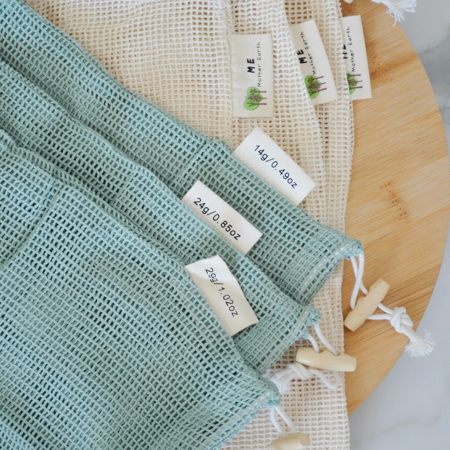 Cotton Mesh Produce Bags Pack - Image 3
