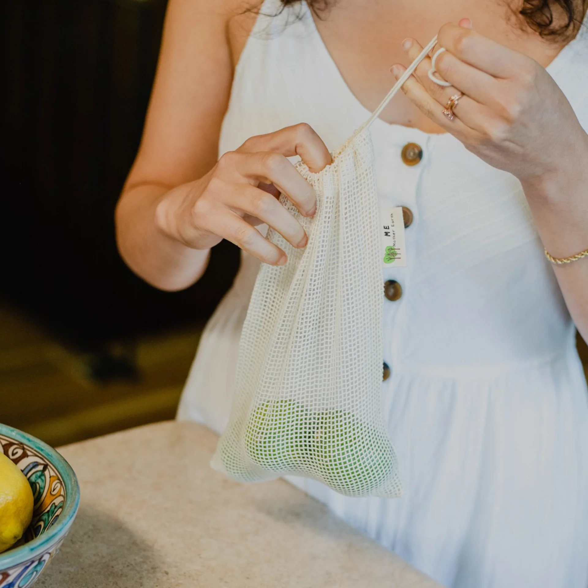 Cotton Mesh Produce Bags Pack - Image 4