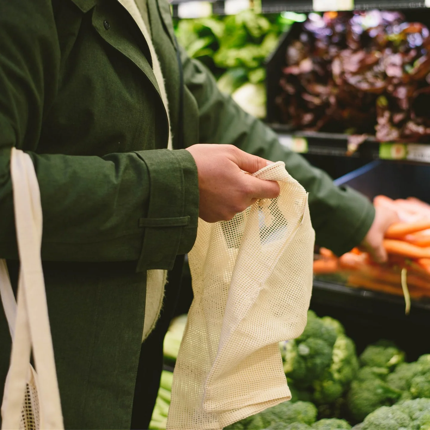 Cotton Mesh Produce Bags Pack - Image 6