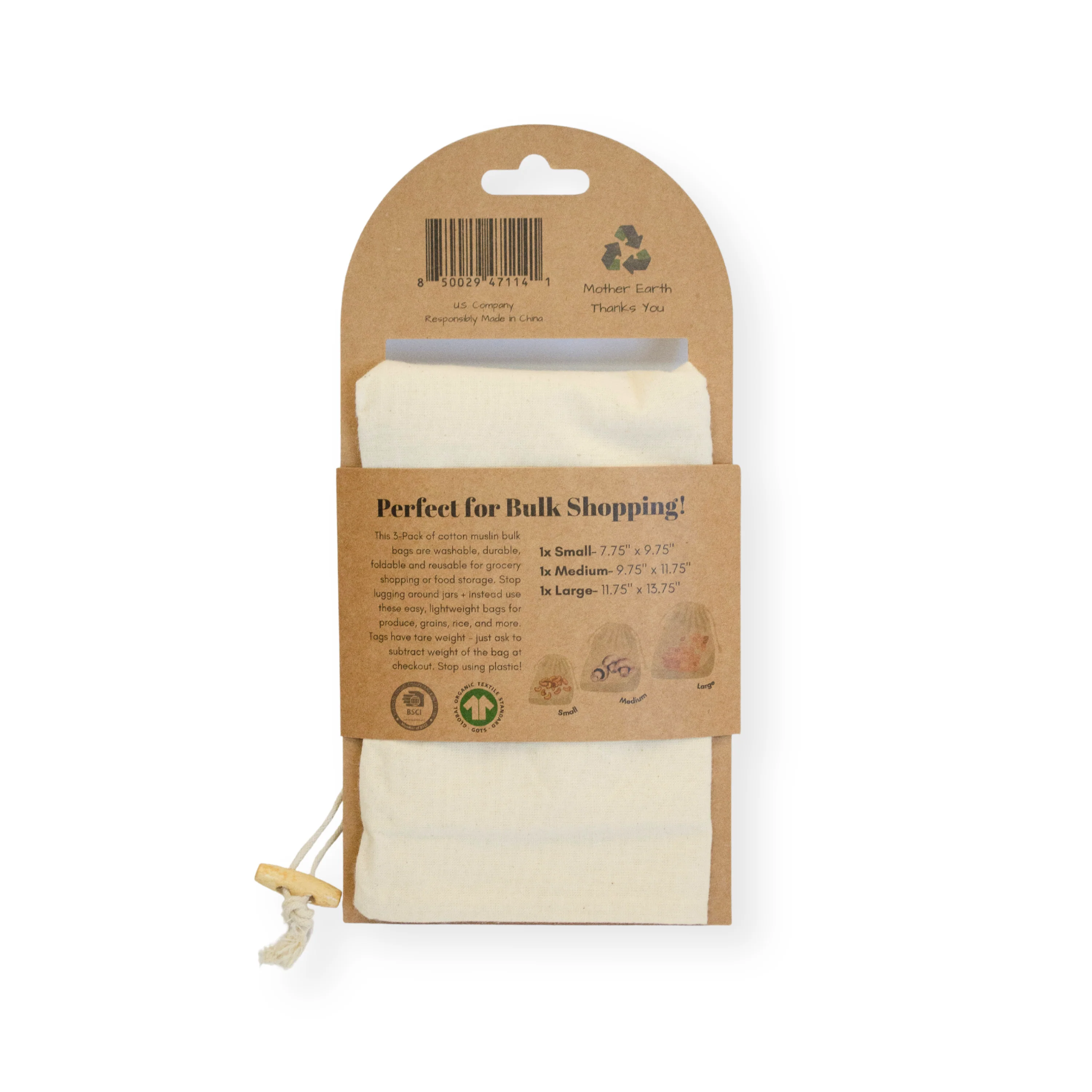 Cotton Muslin Bulk Shopping Bags Pack - Image 6