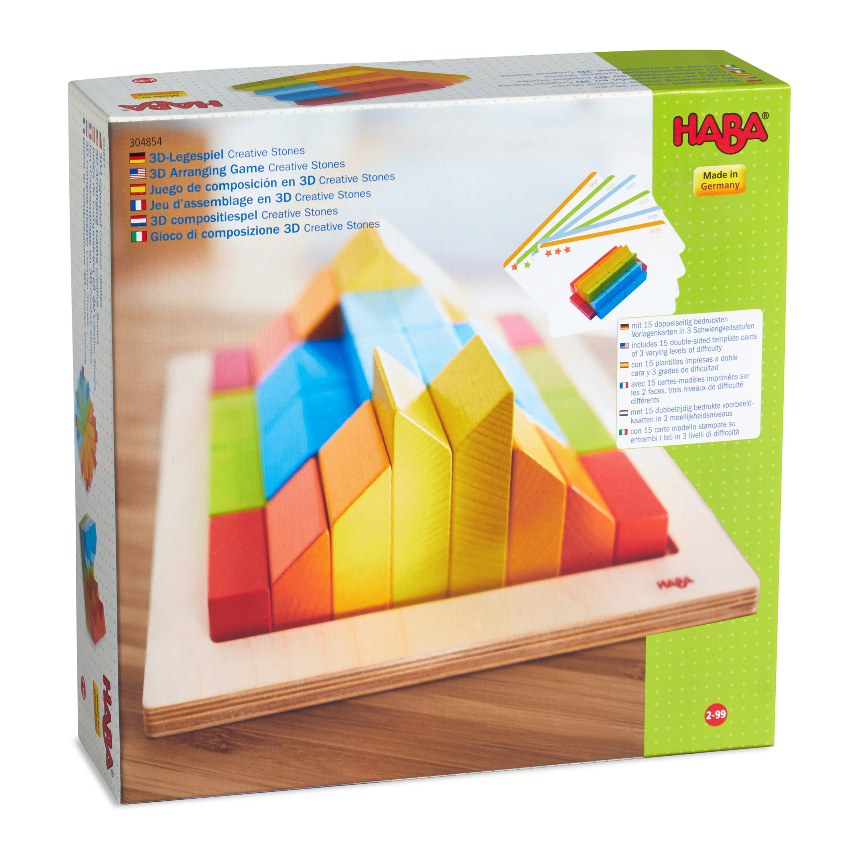 Creative Stones - 3D Wooden Arranging Blocks made from sustainably sourced wood - Image 3
