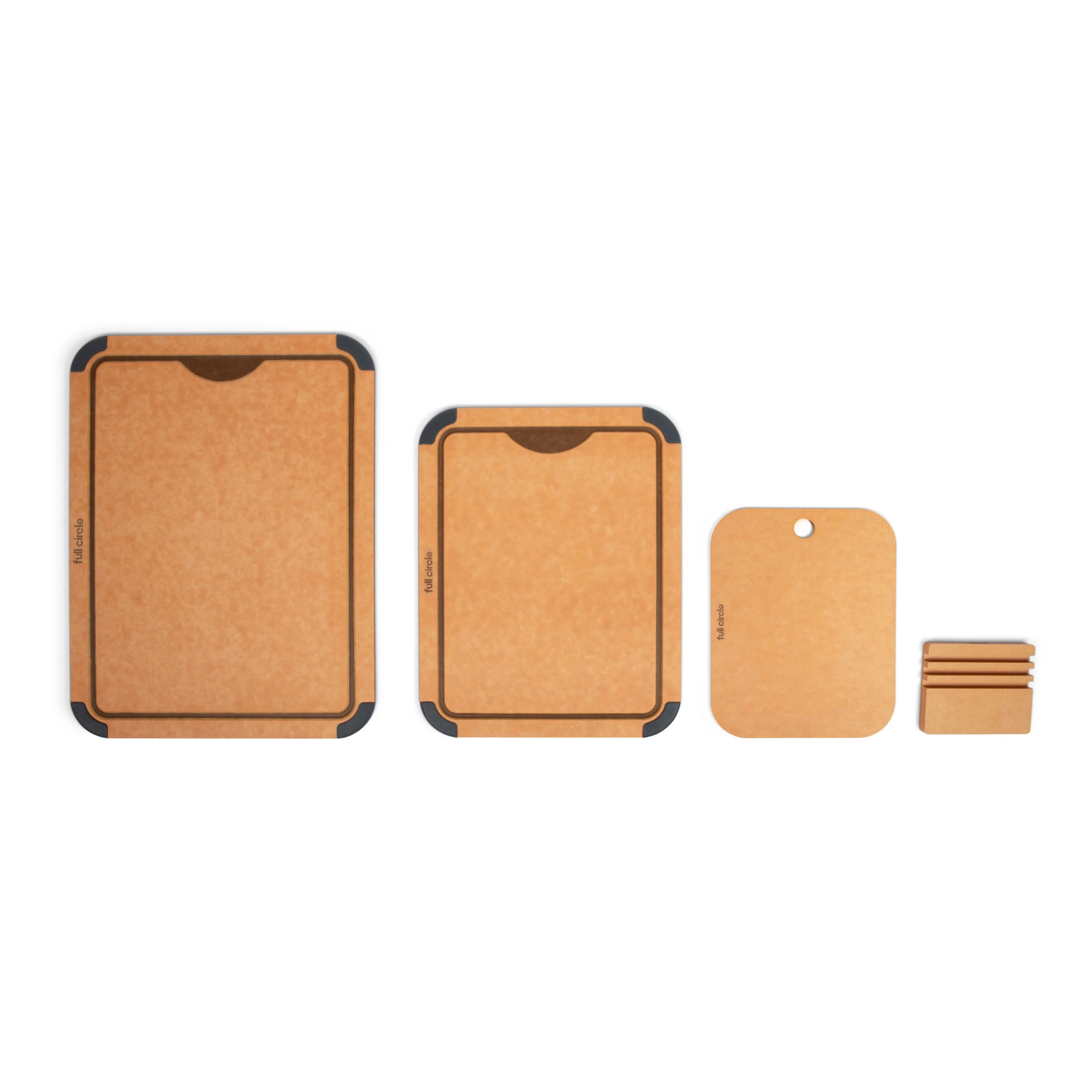 Cutting Board Set with Holder - Image 2