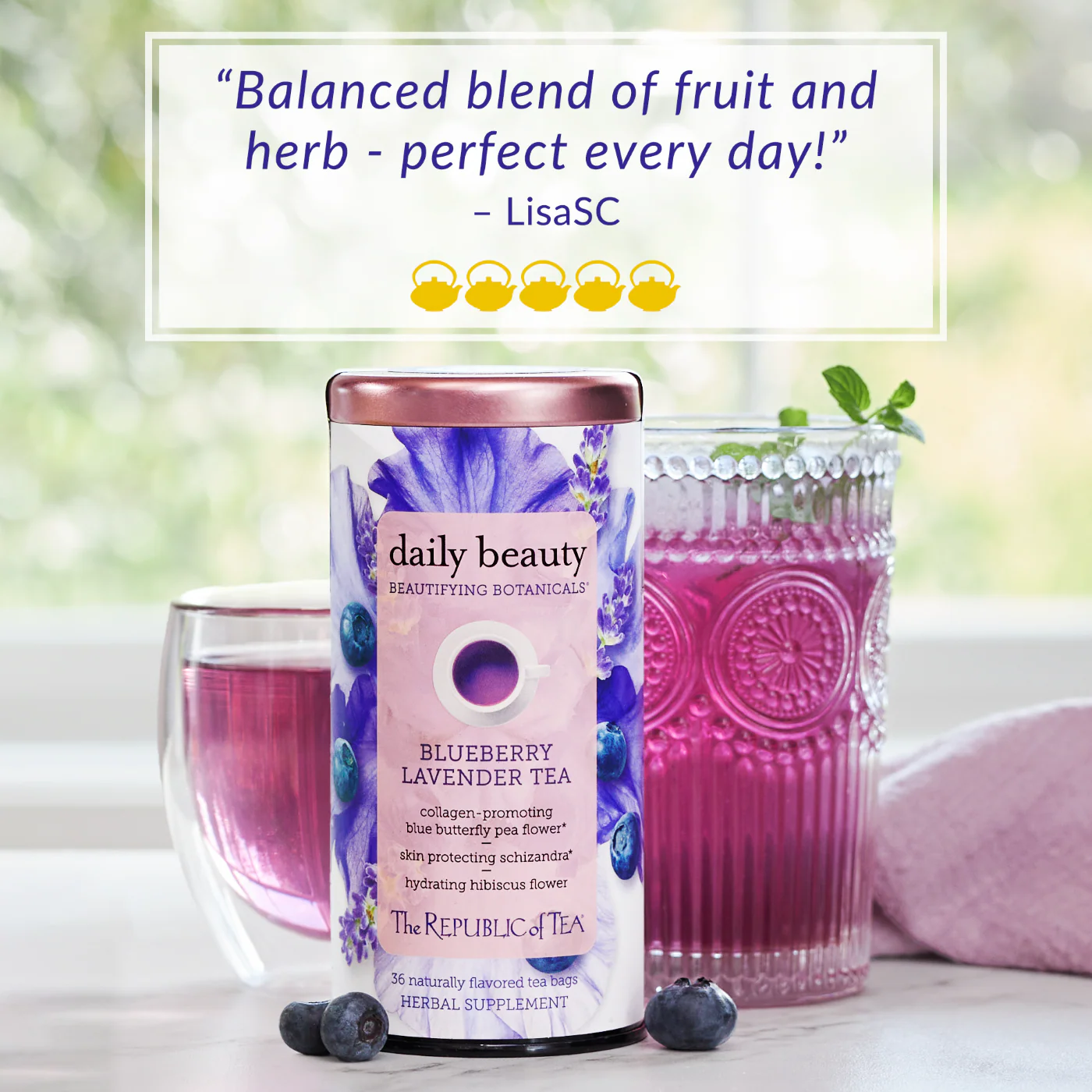 Daily Beauty Tea, Caffeine Free - Image 2