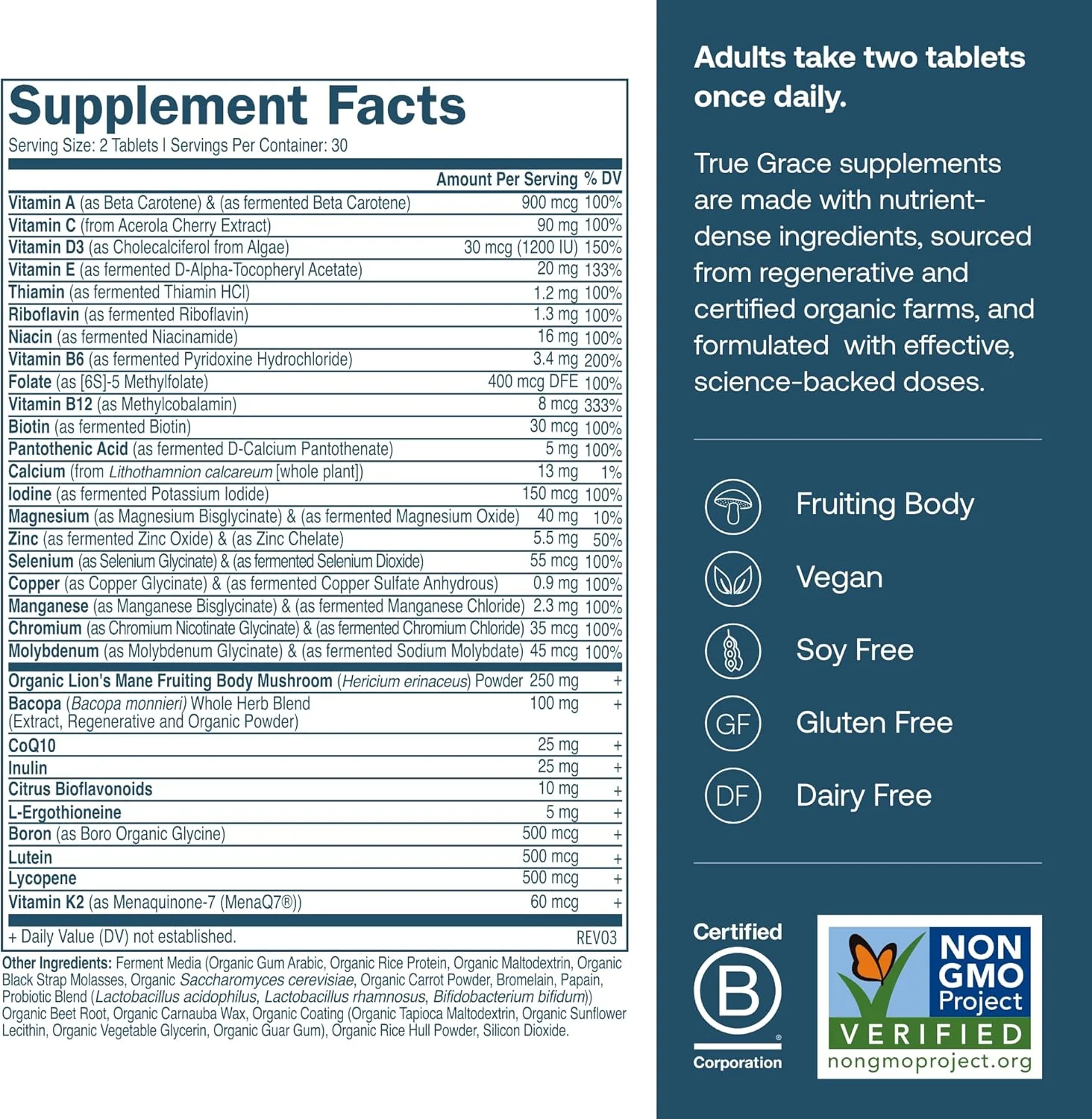 Daily Men’s 50+ Multivitamin Tablets - Longevity & Memory Support* - Image 4