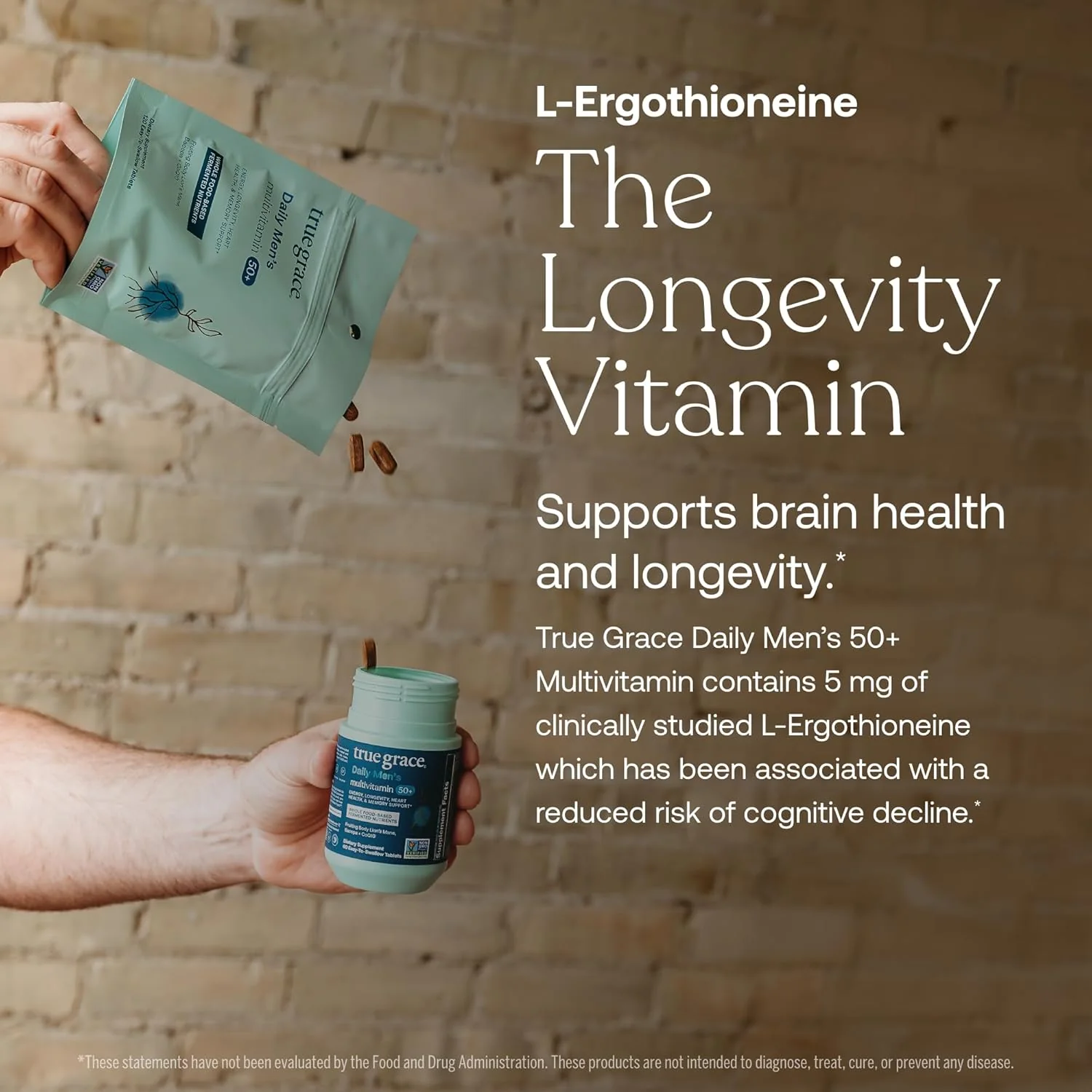 Daily Men’s 50+ Multivitamin Tablets - Refill Pouch - Image 4