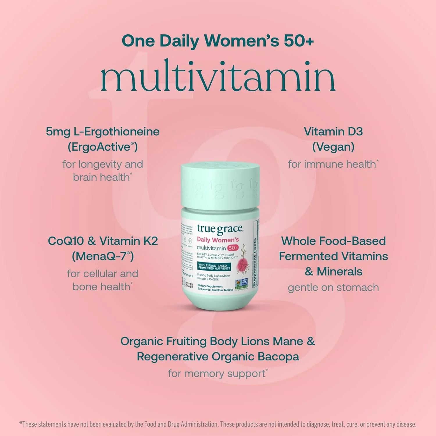 Daily Women’s 50+ Multivitamin Tablets - Longevity & Memory Support* - Image 7