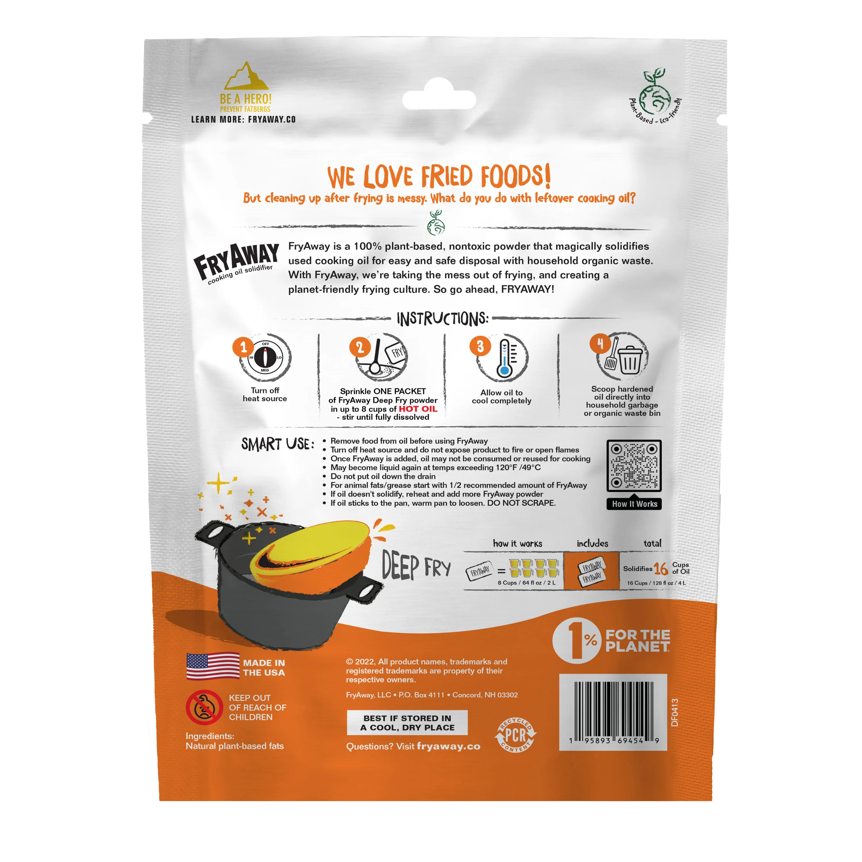 Deep Fry Used Cooking Oil Solidifier Powder - Image 3