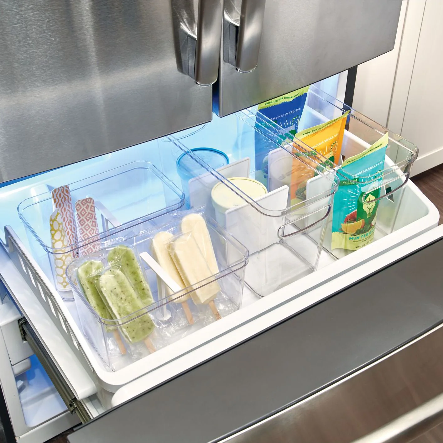 Divided Organizer Bin with Handles made with Recycled Plastic - Image 11