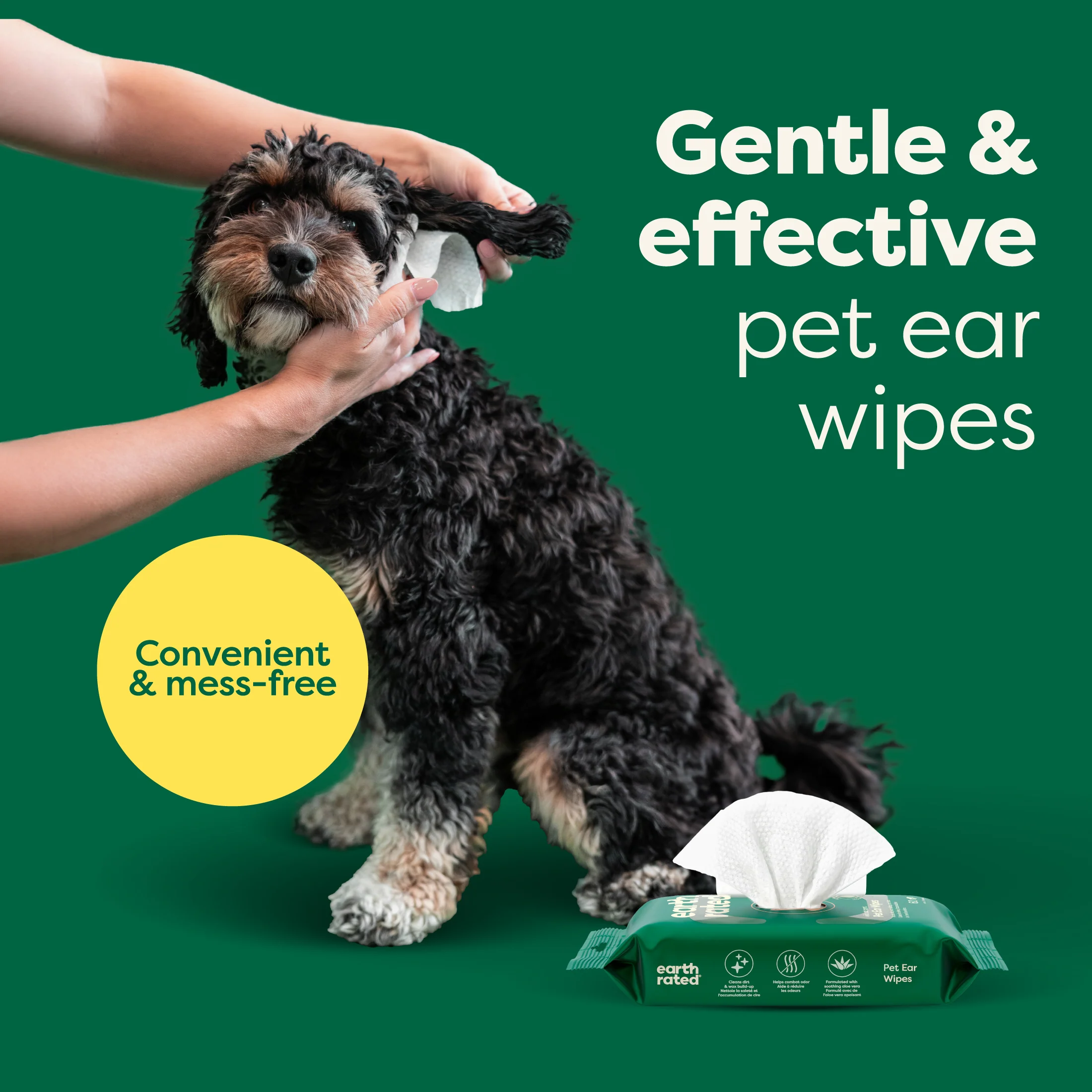 Hypoallergenic Dog Ear Cleansing Wipes - Image 3