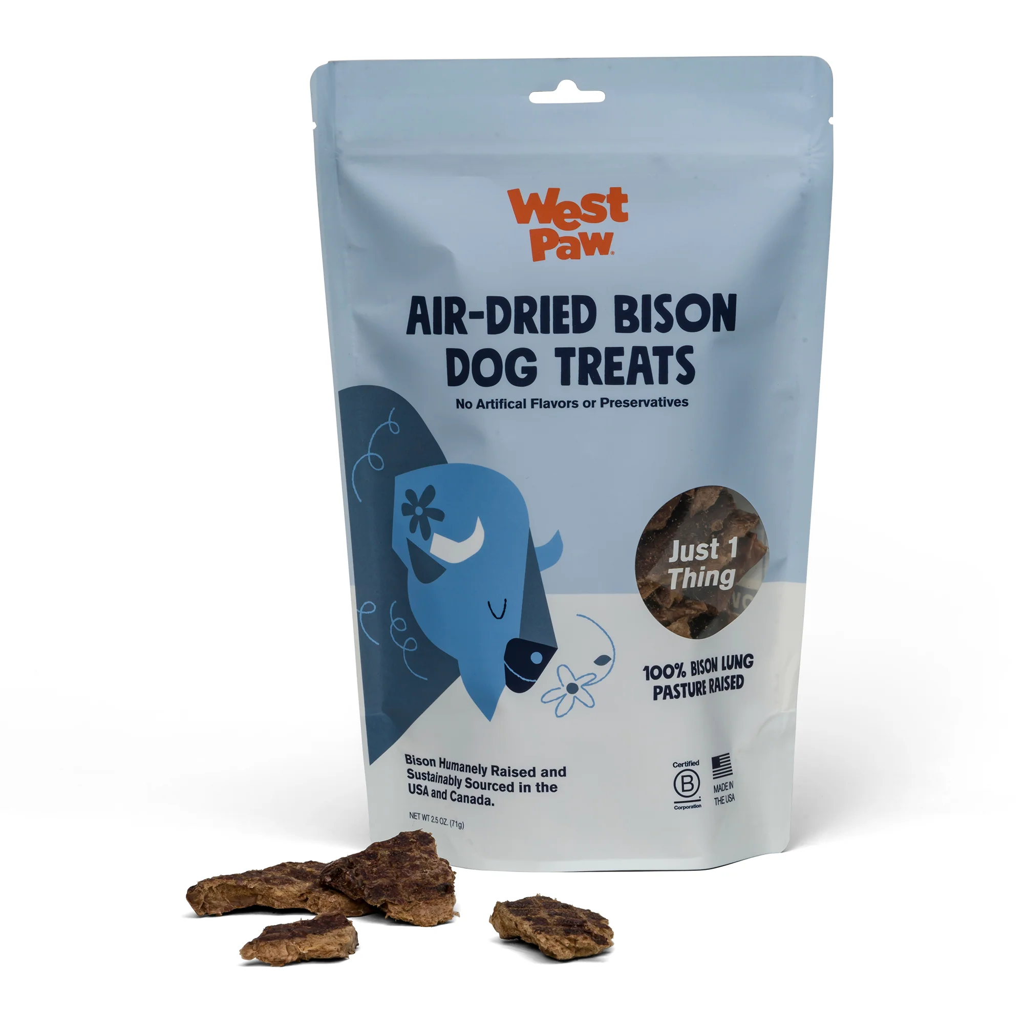 Dog Treat - Air-Dried Bison Lung, High Protein Single Ingredient - Image 3