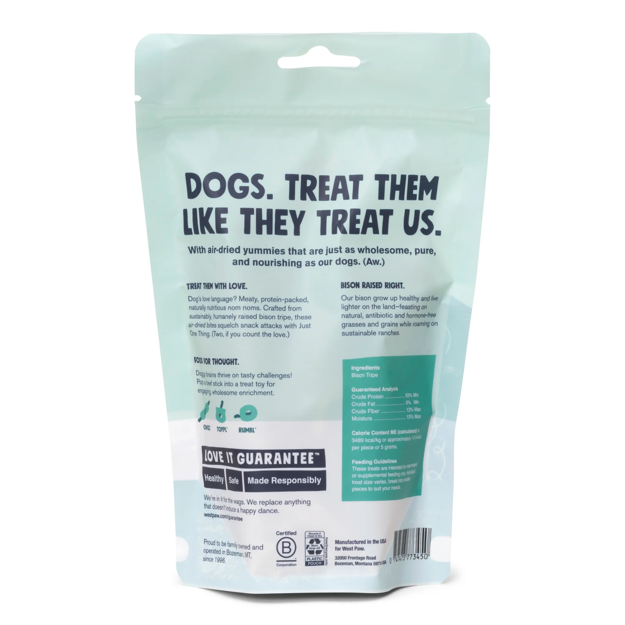 Dog Treat - Air-Dried Bison Tripe, Natural Source of Protein & Omegas - Image 6