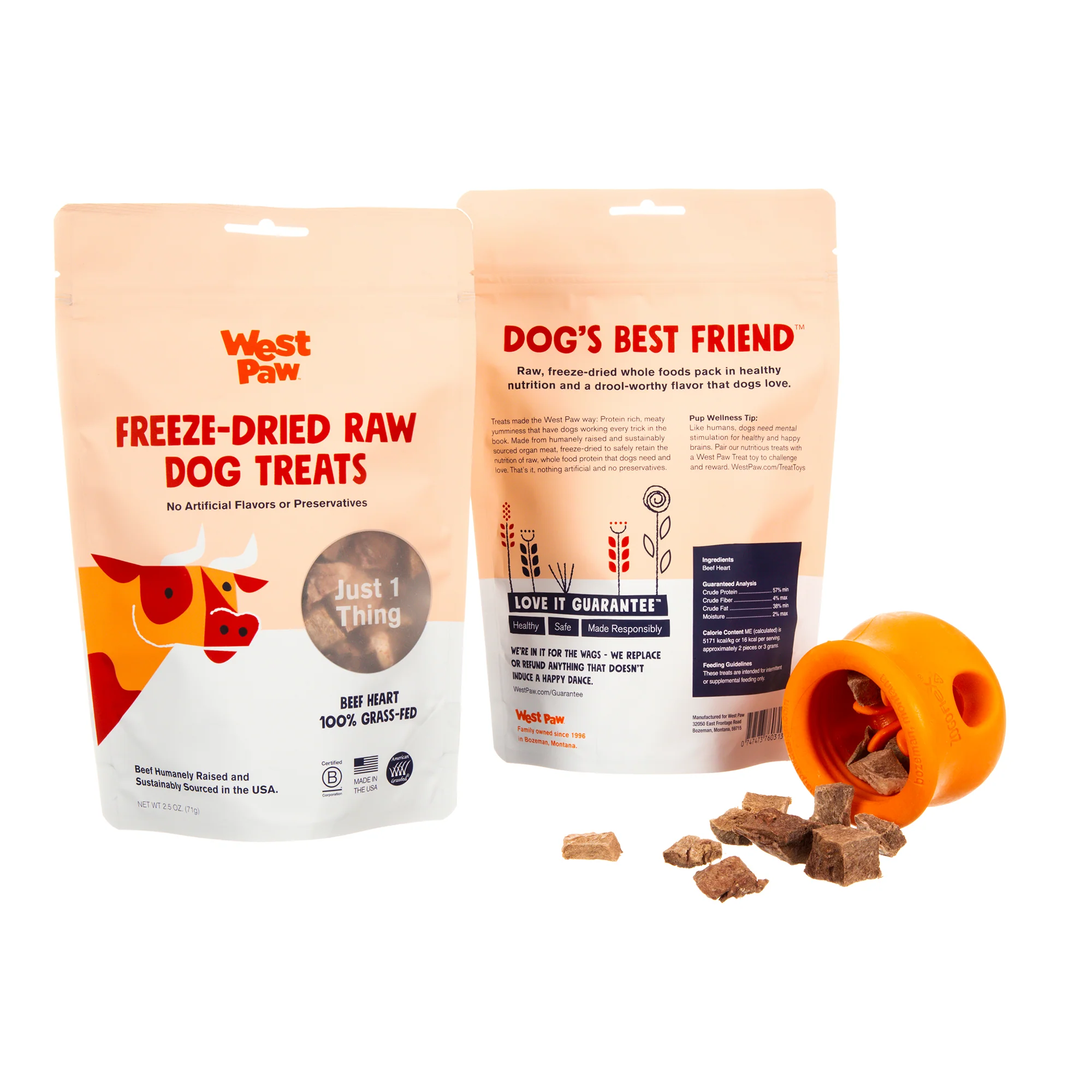 Dog Treat - Freeze-Dried Grass-Fed Beef Heart, Single Ingredient - Image 3