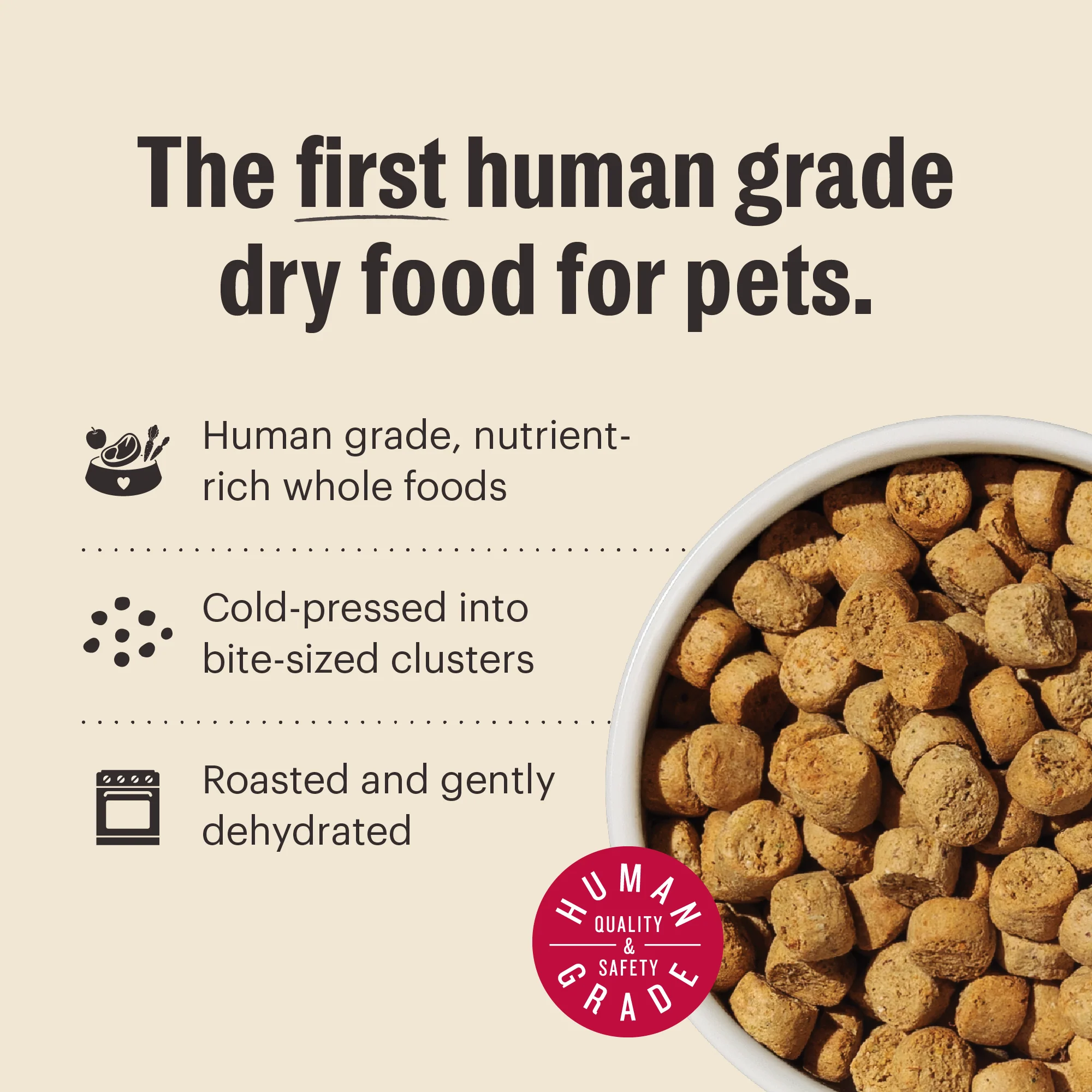 Dry Dog Food, Grain Free Beef Whole Food Clusters - Image 5