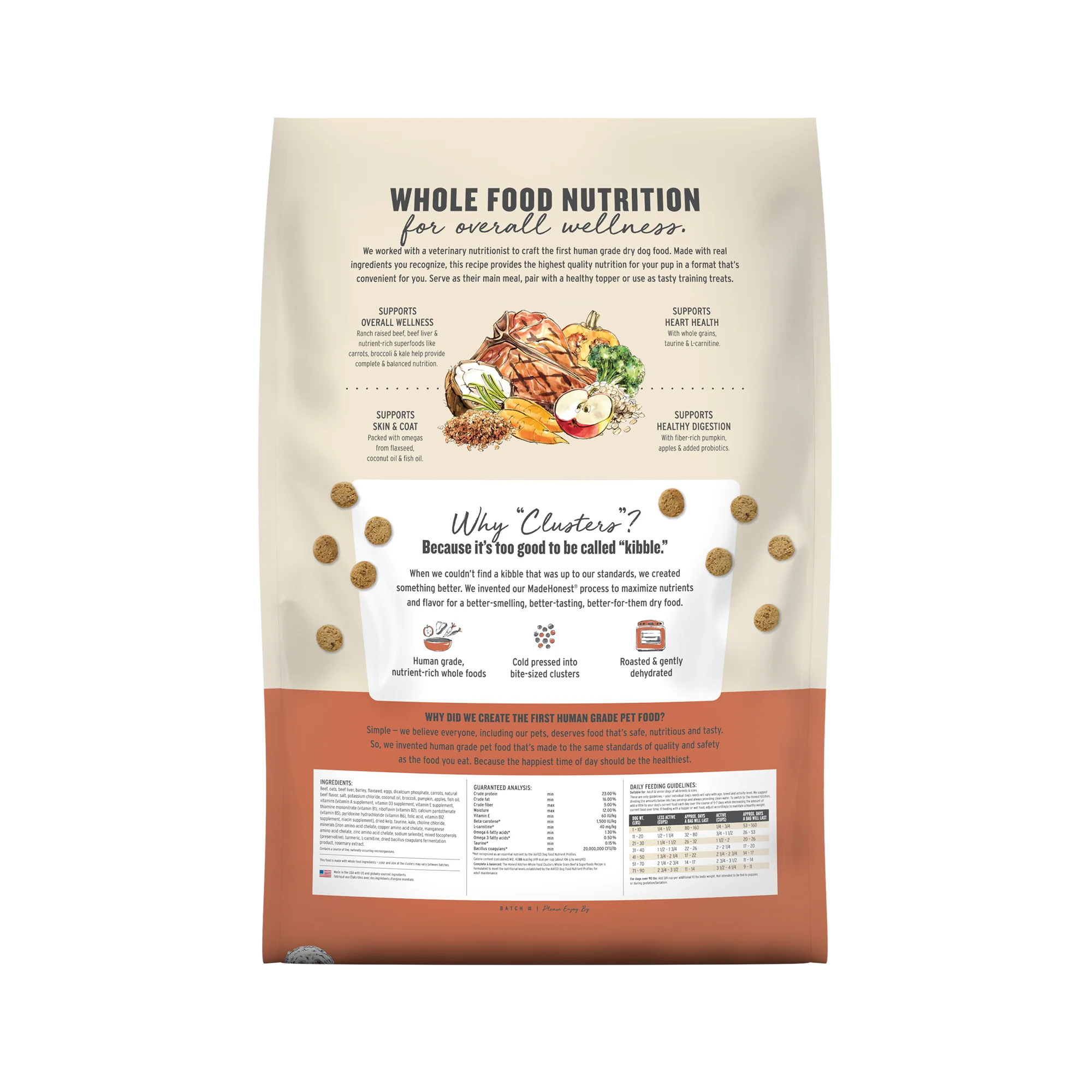 Dry Dog Food, Whole Grain Beef & Oat Whole Food Clusters - Image 14