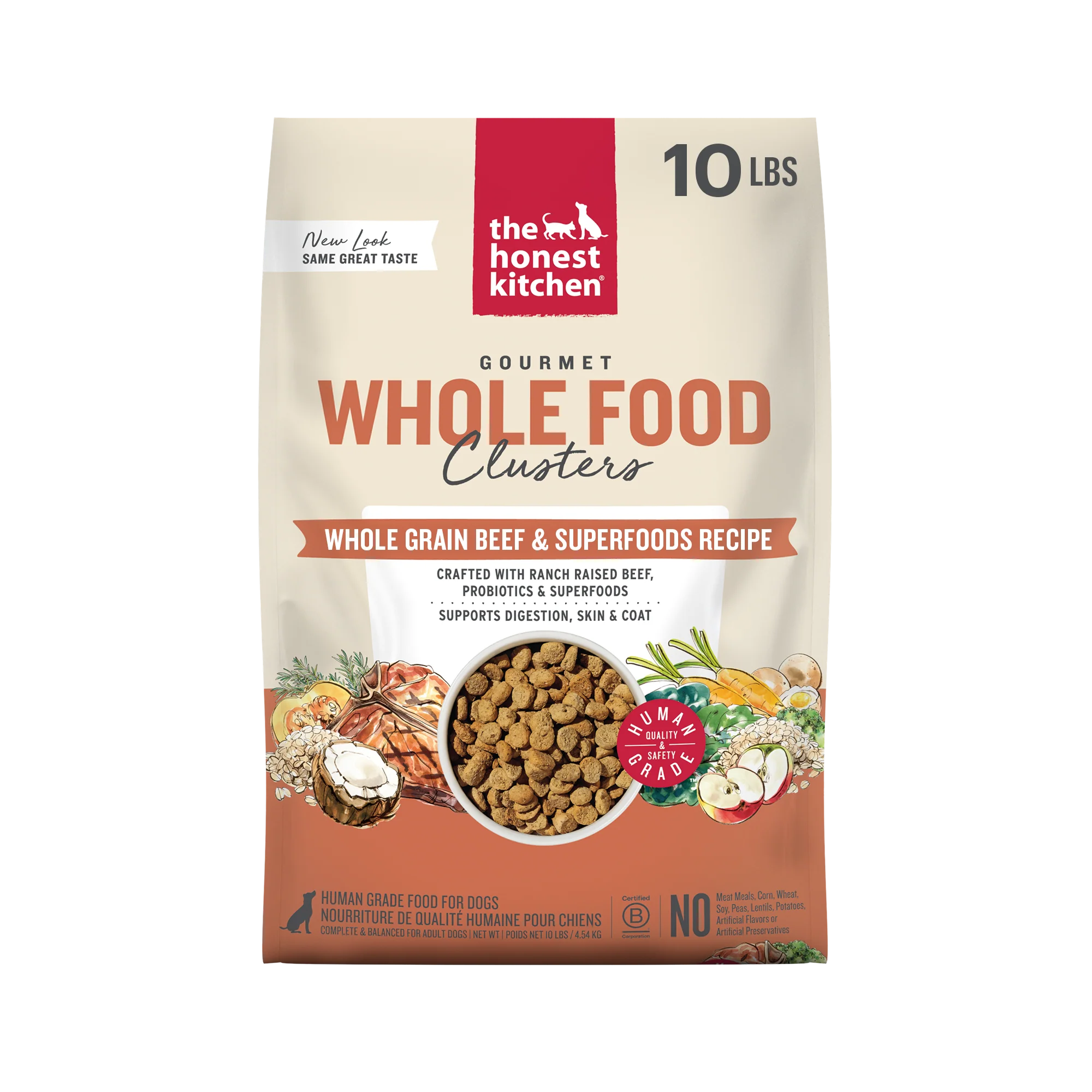 Dry Dog Food, Whole Grain Beef & Oat Whole Food Clusters - Image 15