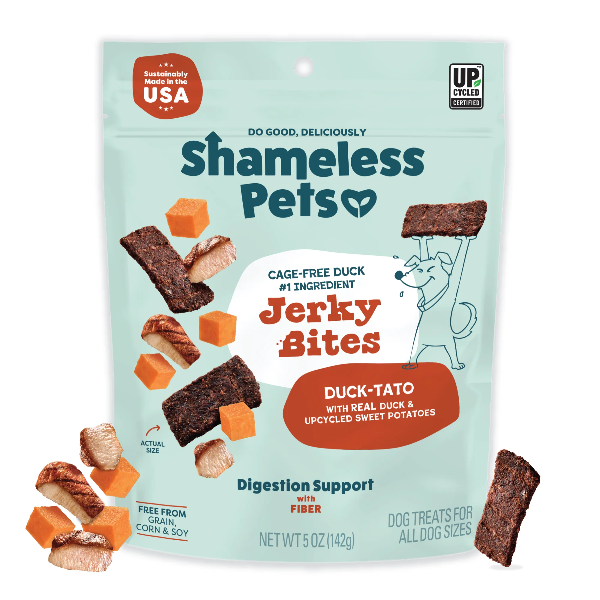 Duck-Tato Bite Sized Jerky Dog Treats - Image 2