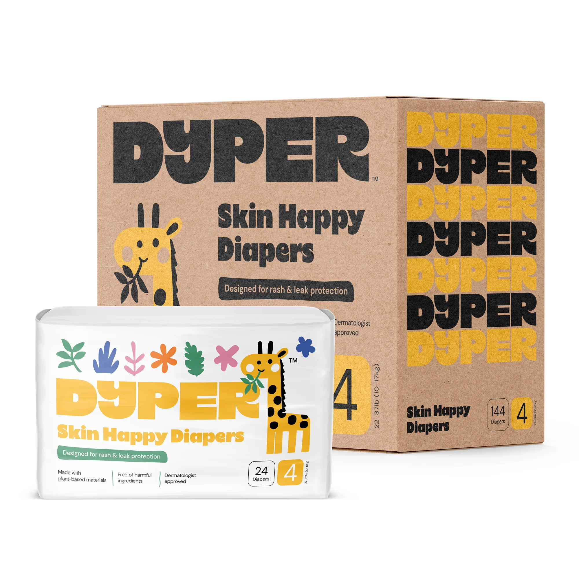 Skin Happy Diapers One Month Supply – High-Absorbency Protection with Certified Bamboo Layers - Image 4