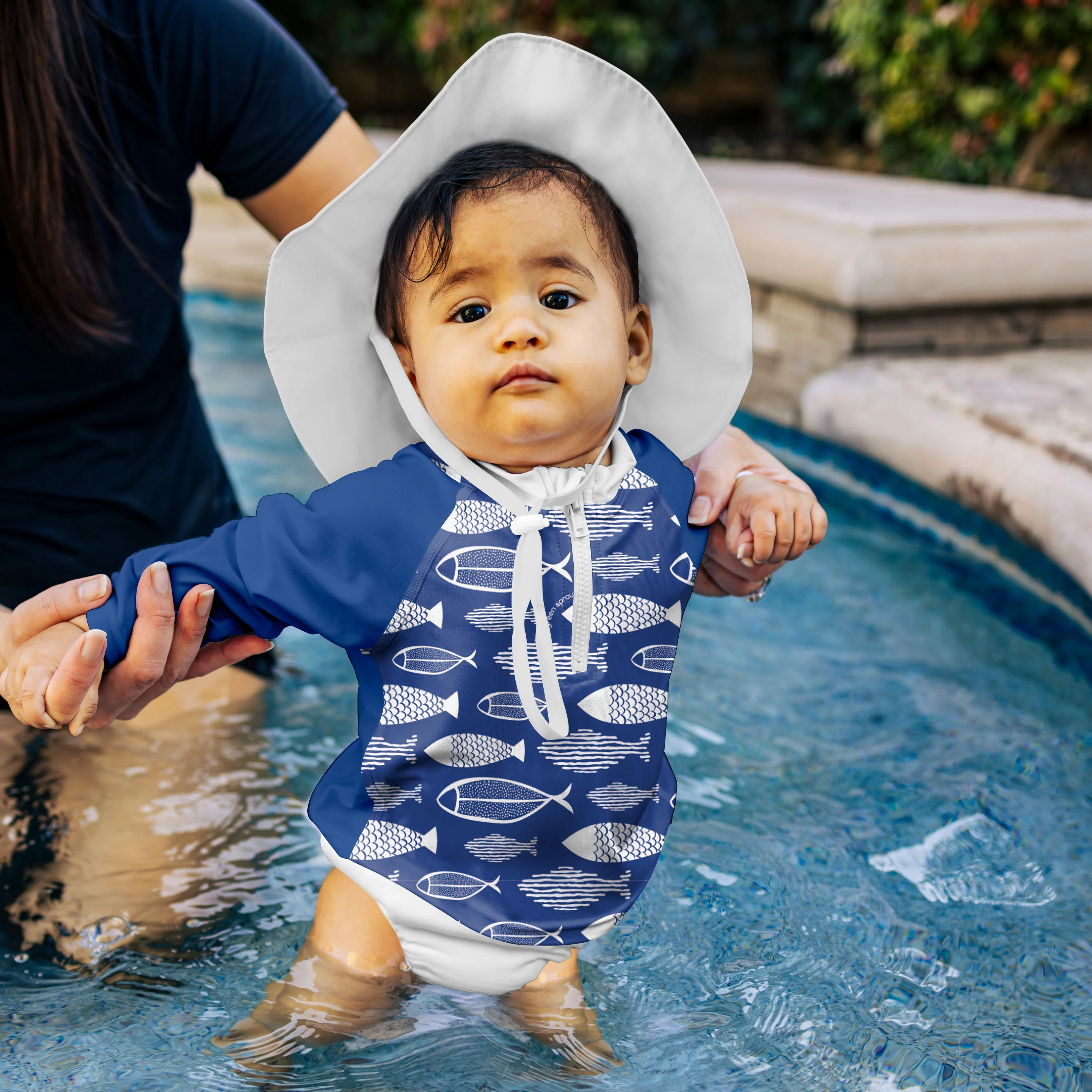 Eco Snap Swim Diaper made from Recycled Polyester, 18 months (22-25 lbs) - Image 3