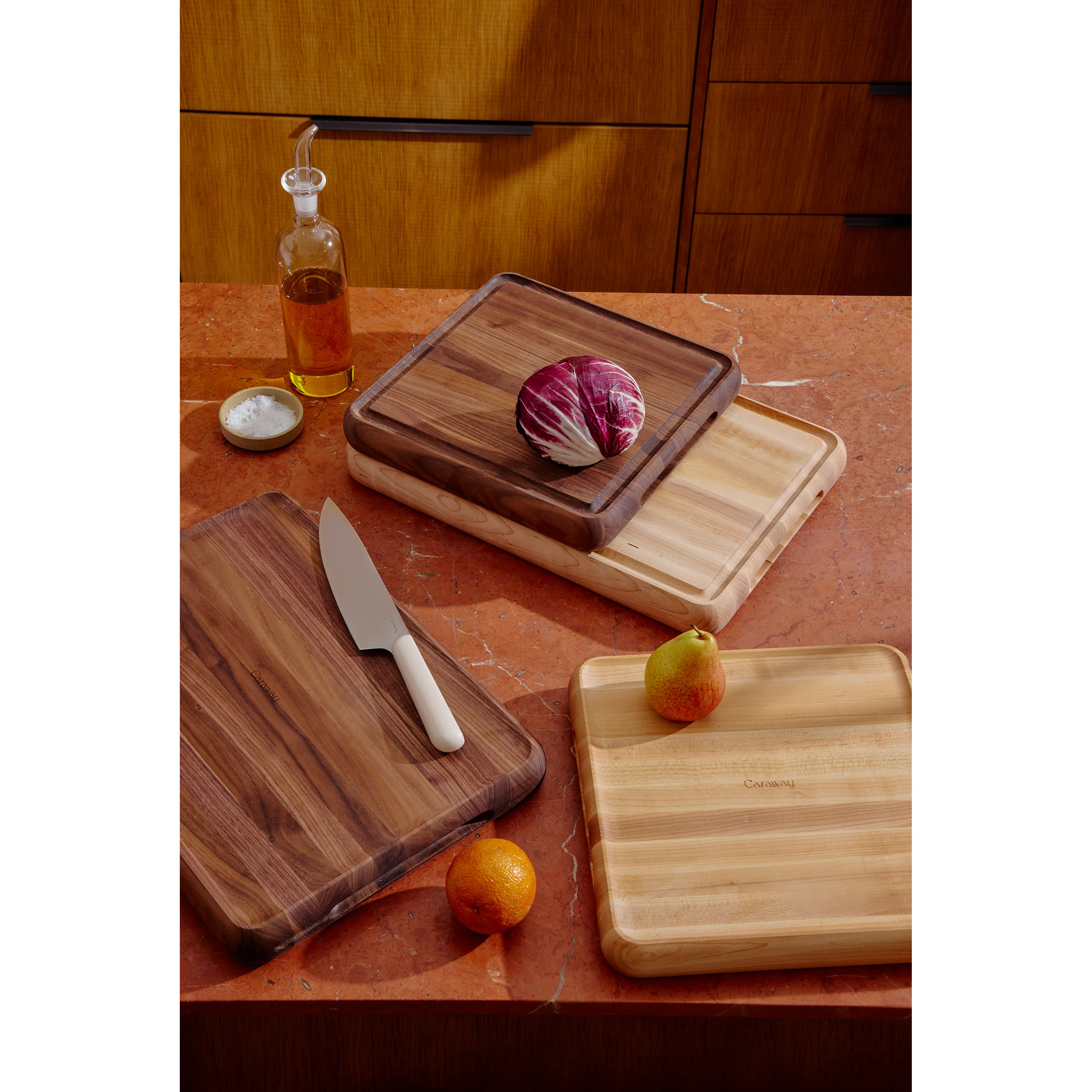 Edge-Grain Wood Prep & Serve Butcher Block, 17” - Image 3