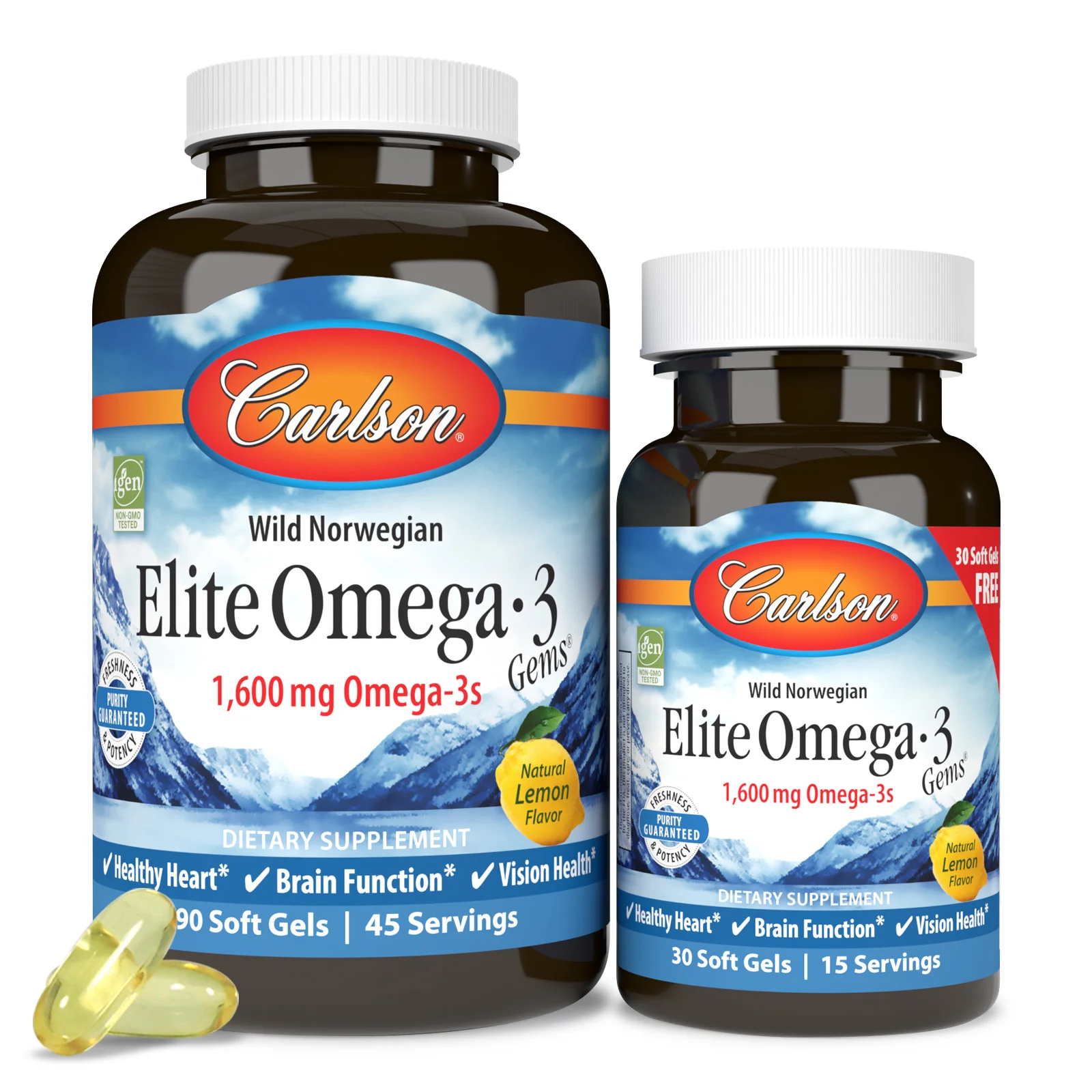 Elite Omega 3 Gems - 1,600 mg Omega-3s