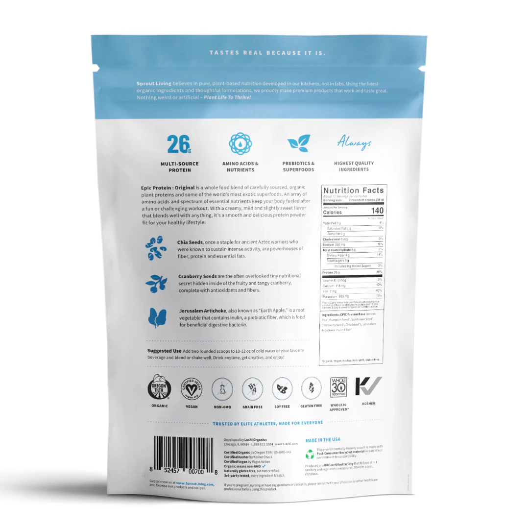 Organic Plant Protein Powder with Superfoods - Vegan, Additive-Free - Image 12