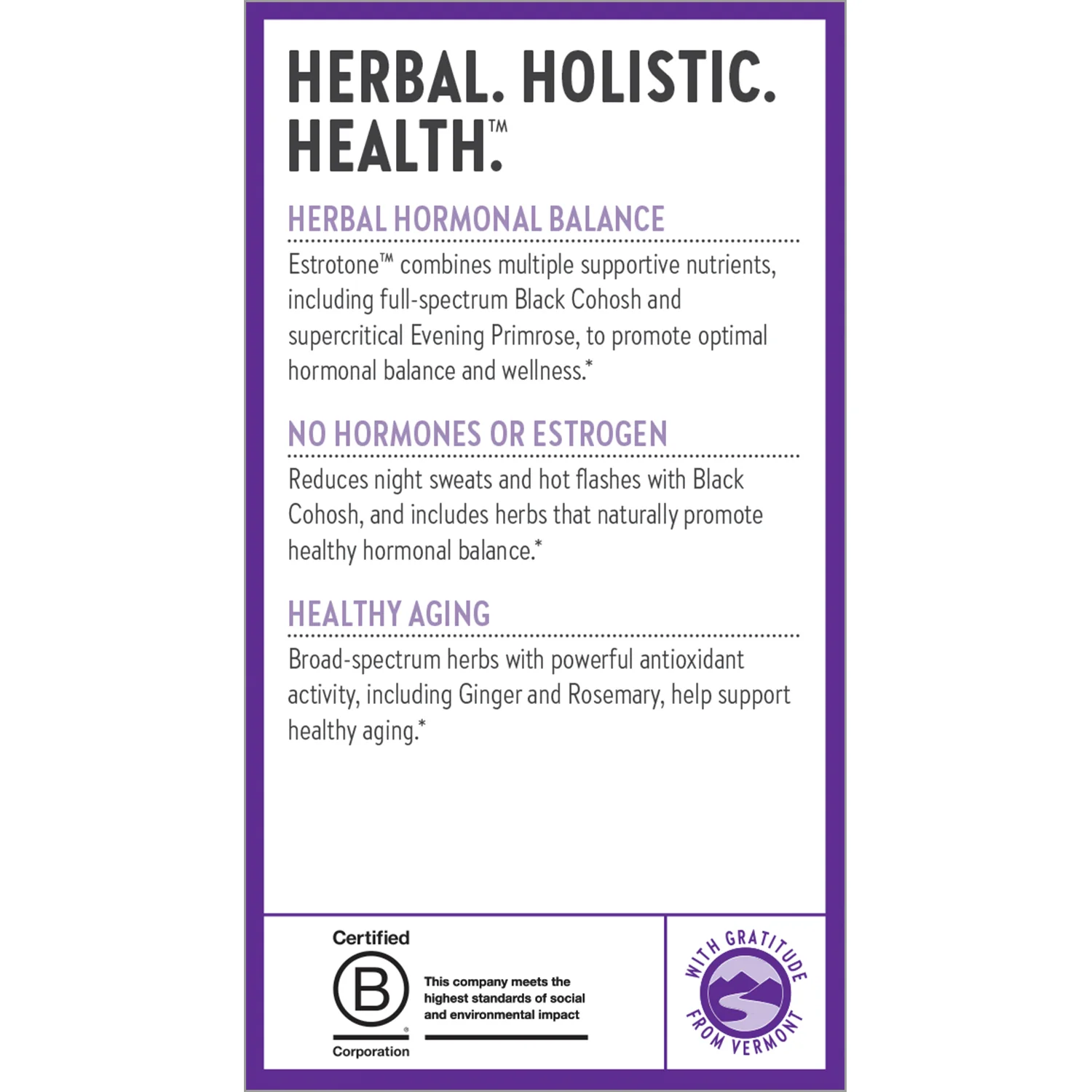 Estrotone™ Herbal Hormone Balance, Pre & Post Menopause - Image 10
