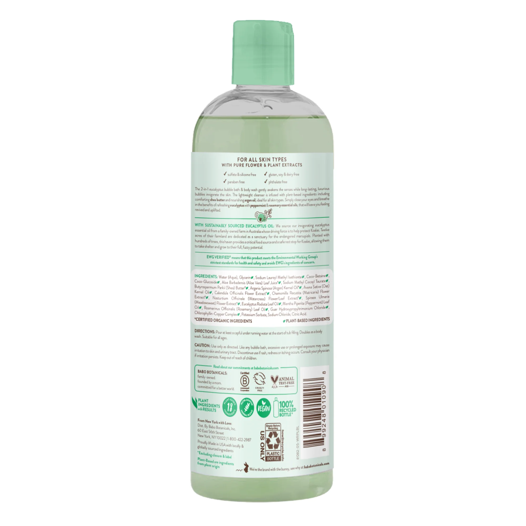 Eucalyptus Body Wash & Bubble Bath - Image 2