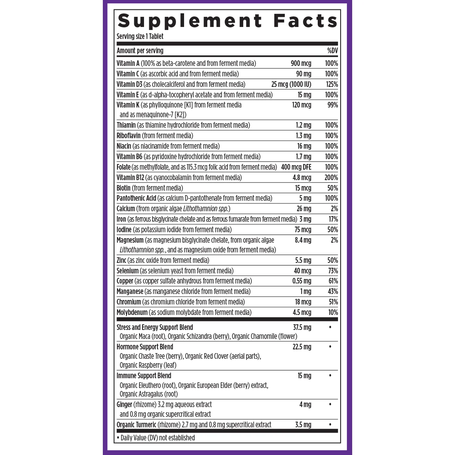 Every Woman™'s One Daily Multivitamin - For Immune, Energy, Stress & Beauty Support - Image 3