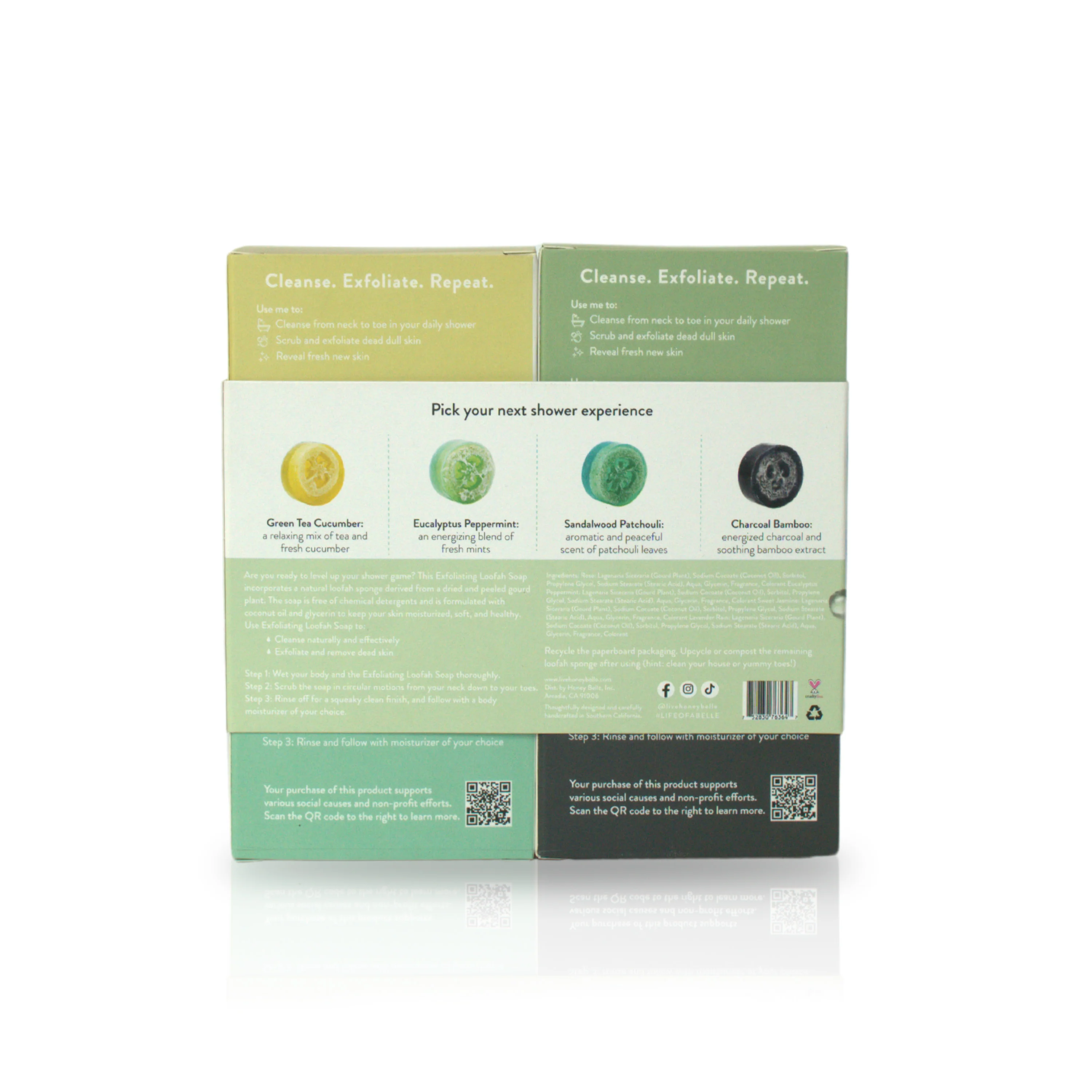 Exfoliating Loofah Soap Gift Set - Image 3
