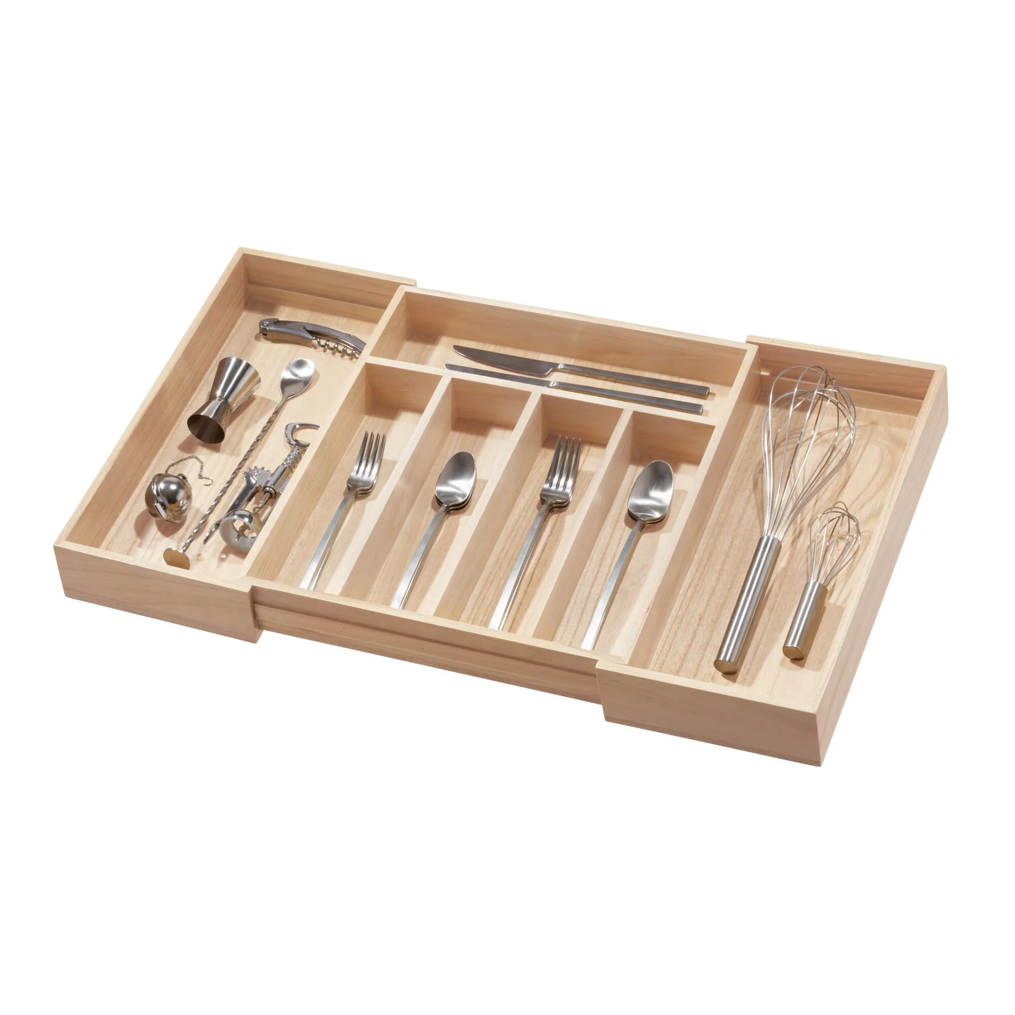 Expandable Wood Cutlery Tray - Image 4