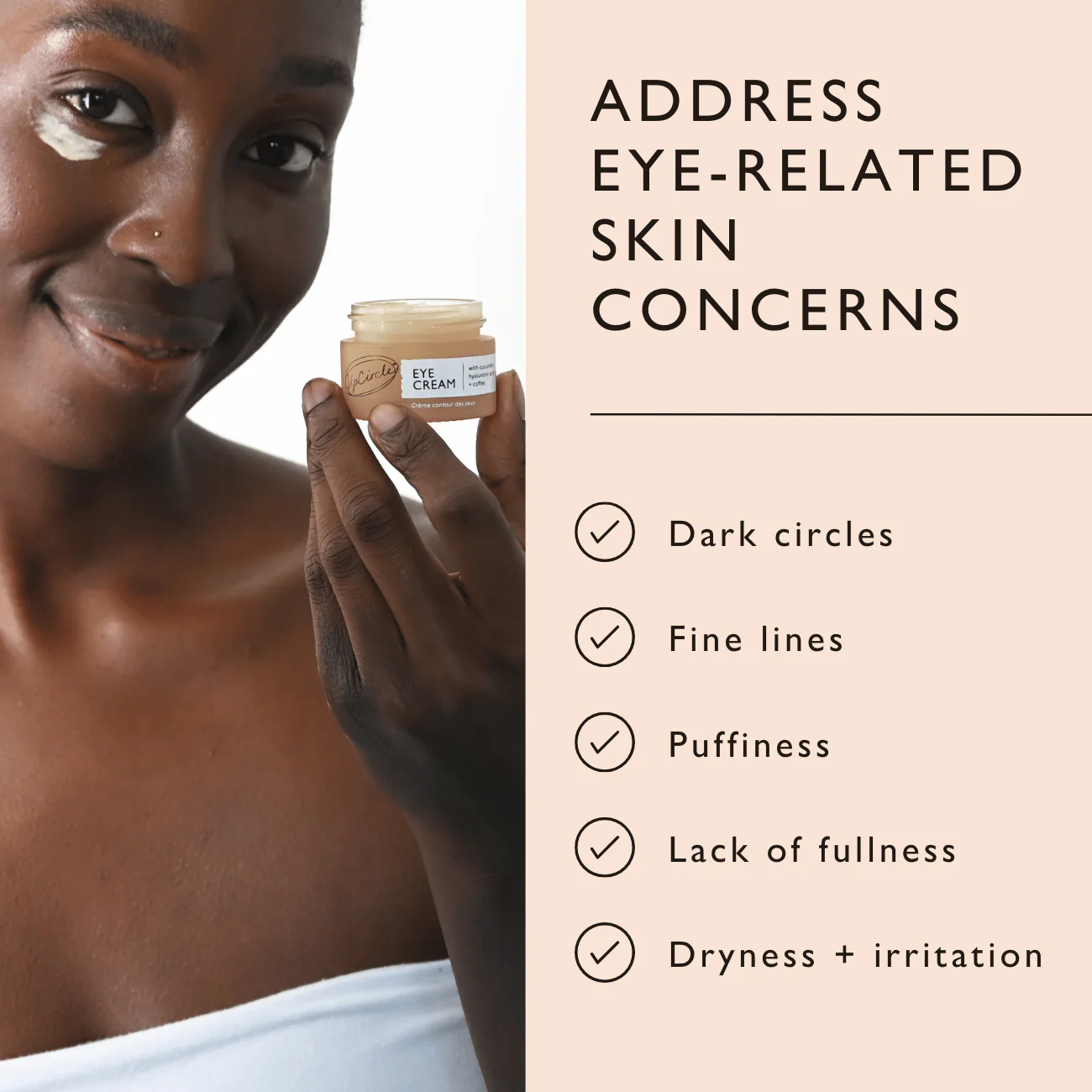 Eye Cream with Cucumber, Hyaluronic Acid + Coffee - Image 8