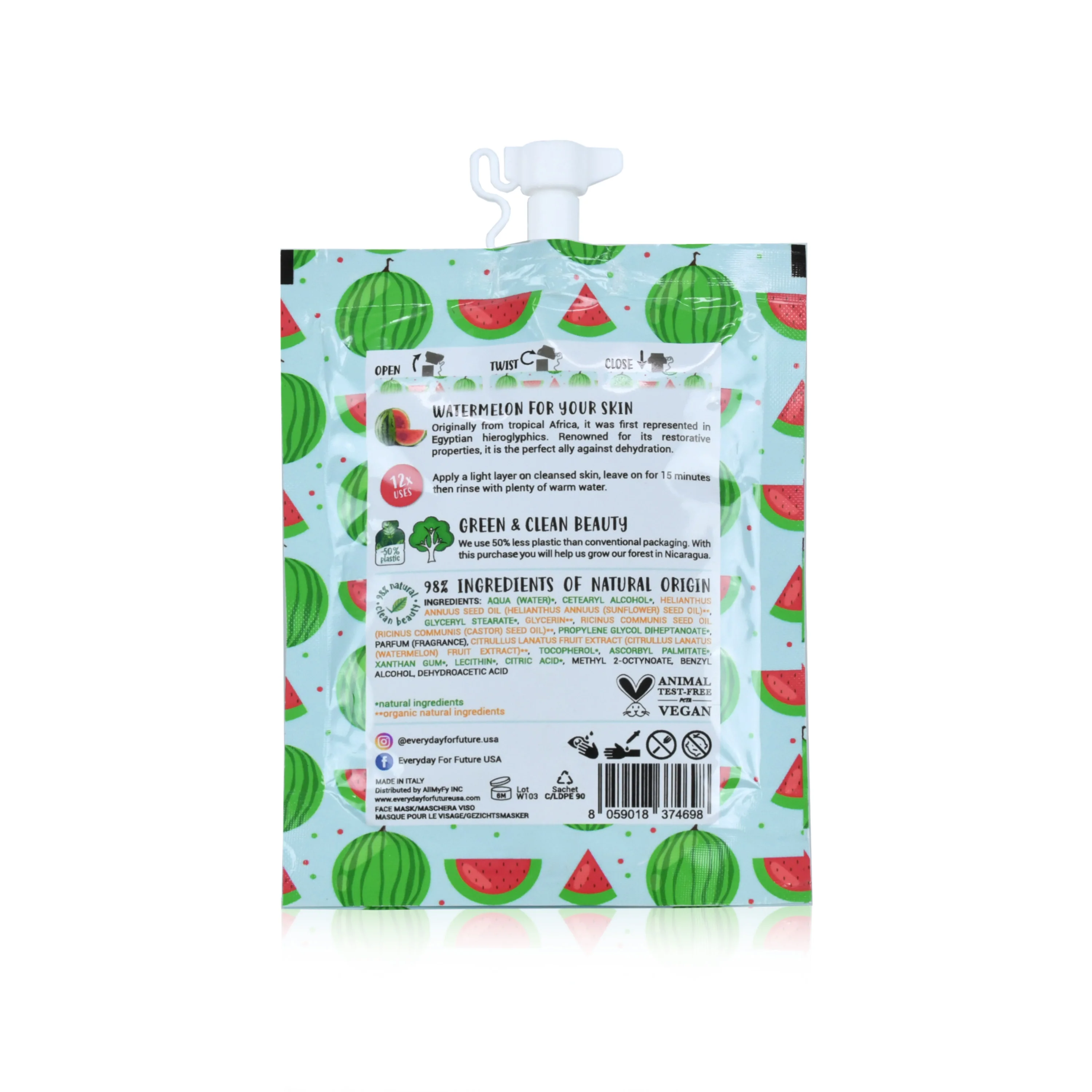 Hydrating Watermelon Face Mask - Image 2
