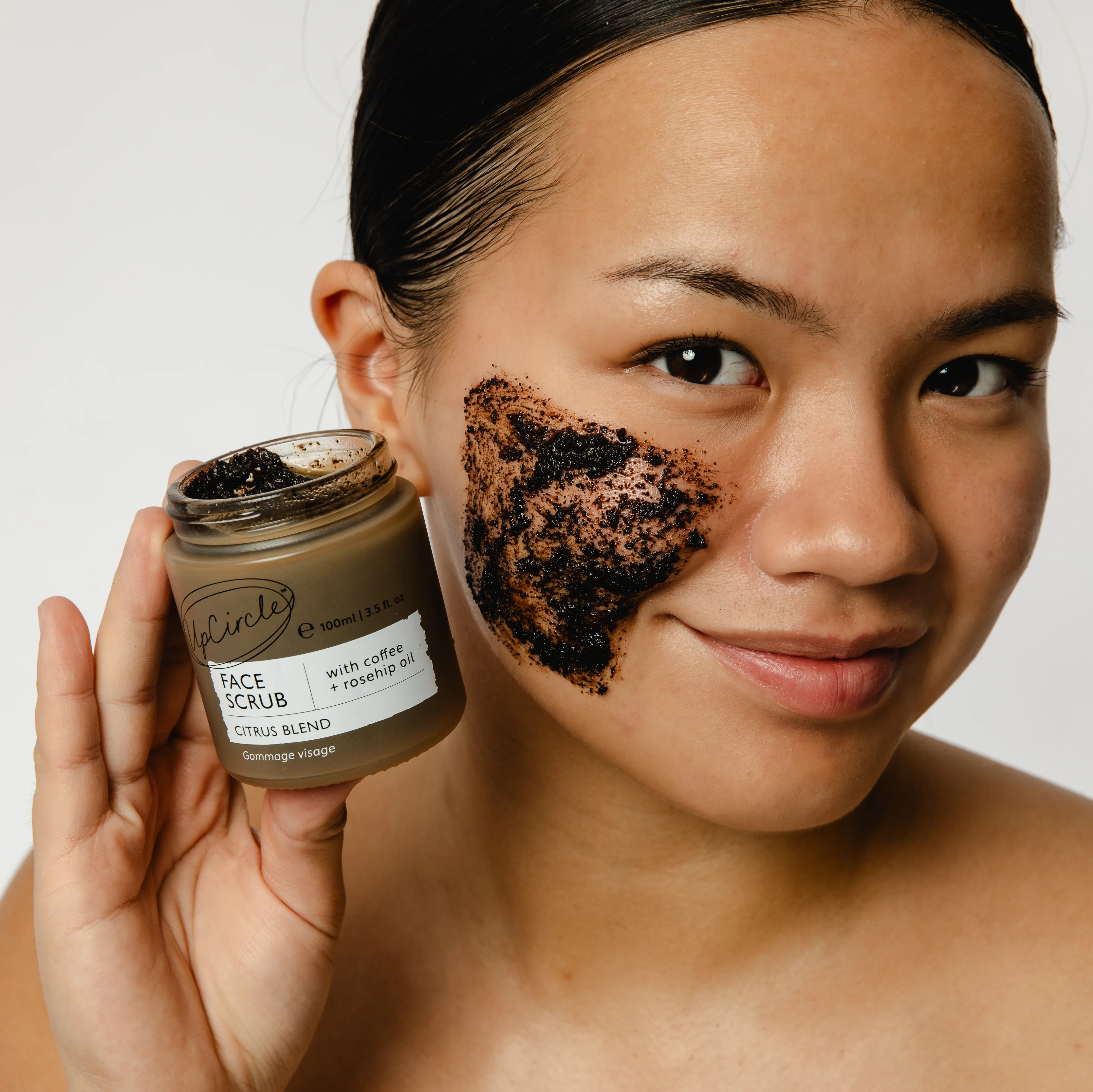 Face Scrub with Coffee + Rosehip Oil - Citrus Blend - Image 5