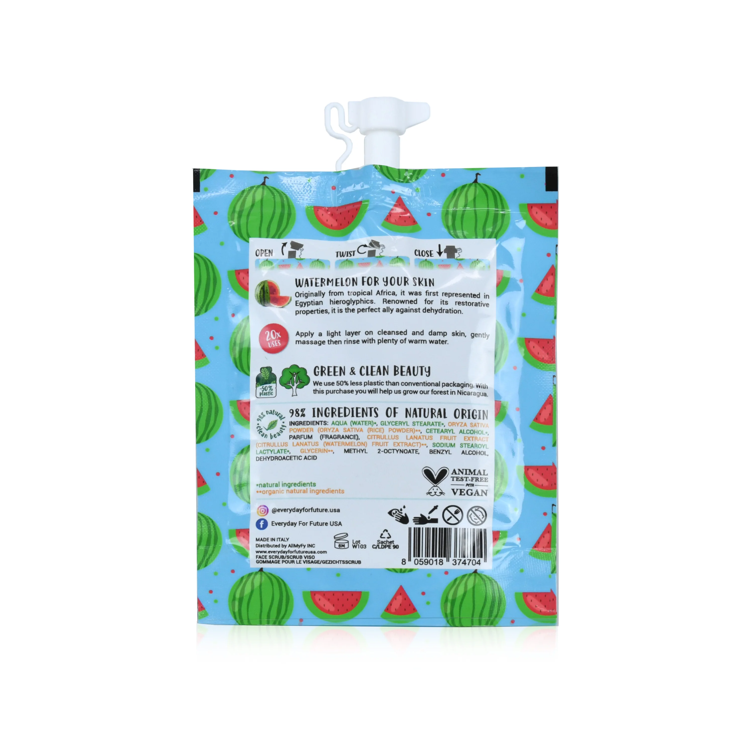 Hydrating Watermelon Face Scrub - Image 2