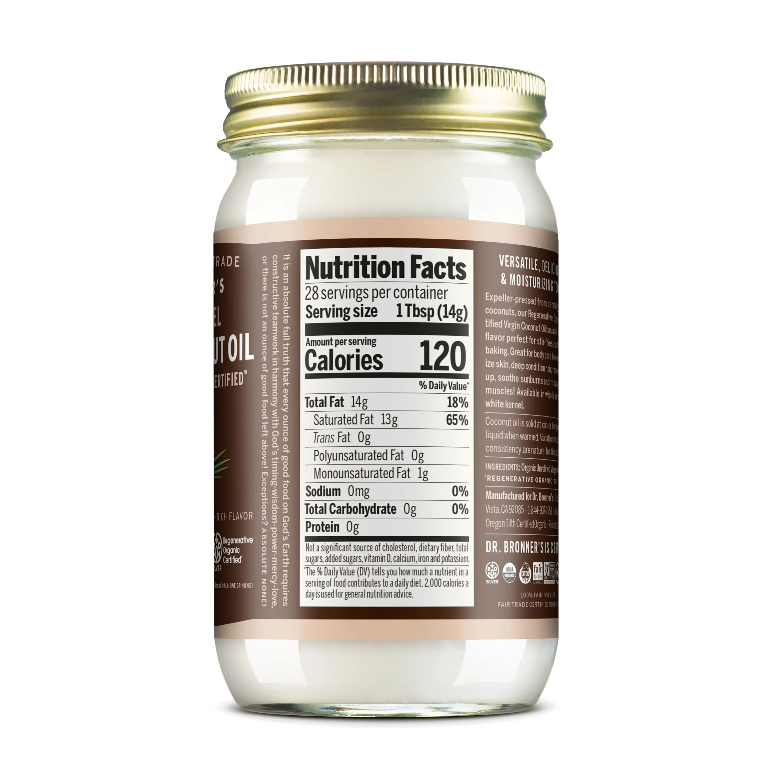 Fair Trade & Organic Whole Kernel Virgin Coconut Oil - Image 4