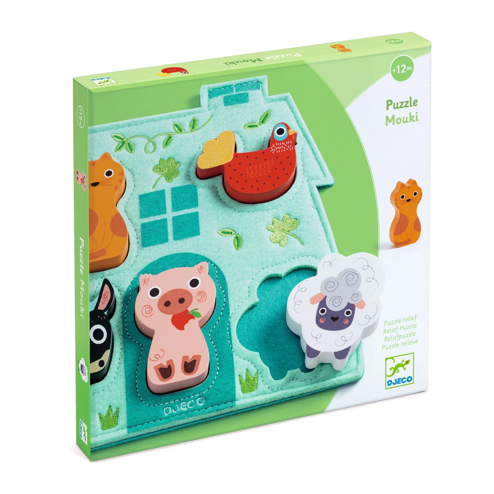 Perfect First Puzzle, Farm Wooden Puzzle made from FSC® Certified Wood - Image 2