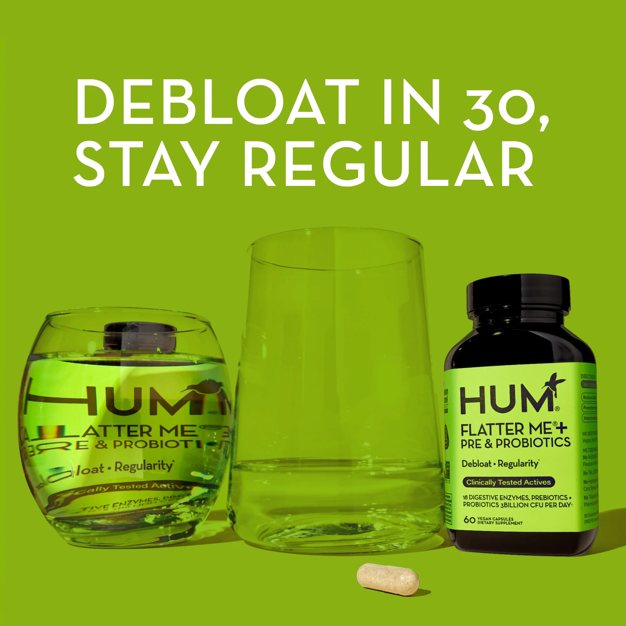 Flatter Me -  Debloat Enzymes + Pre and Probiotics For Regularity - Image 3