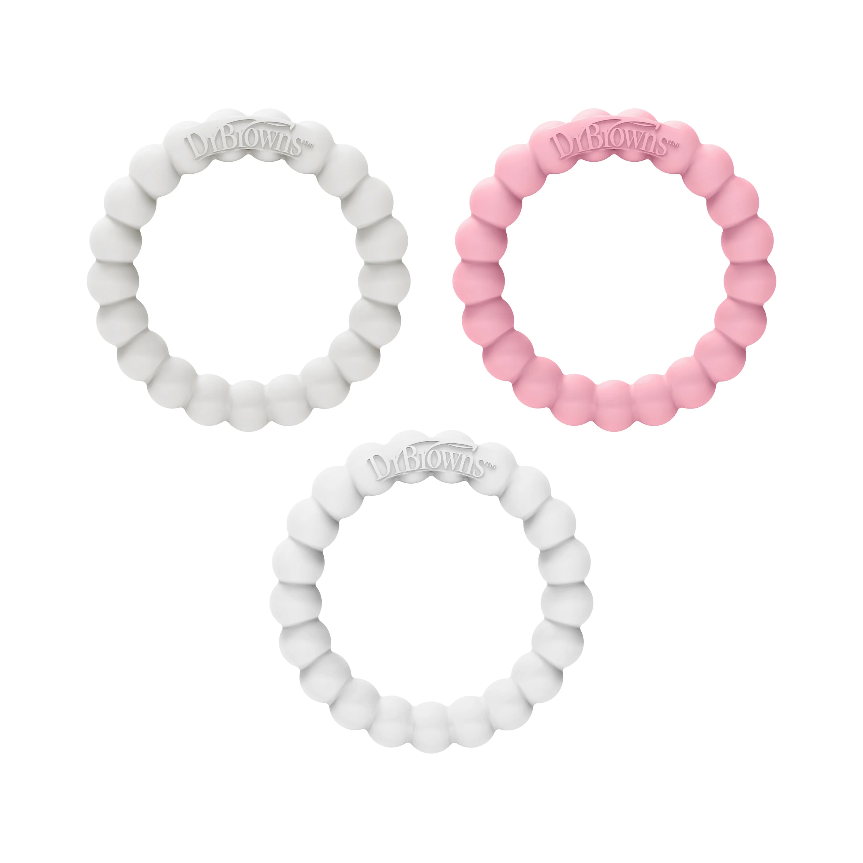 Fleexees Easy to Hold, 100% Silicone Beaded Teether Rings - Image 6