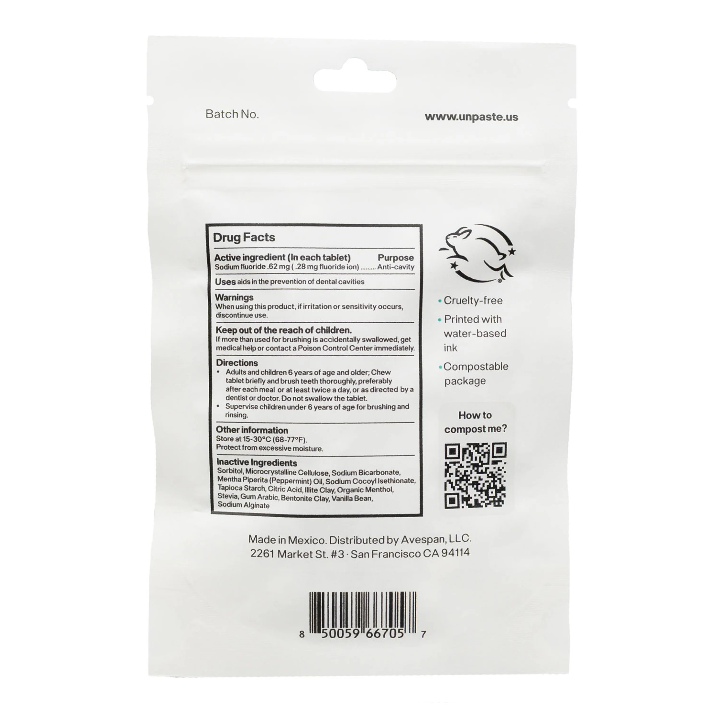 Fluoride Mint Toothpaste Tablet - Image 11