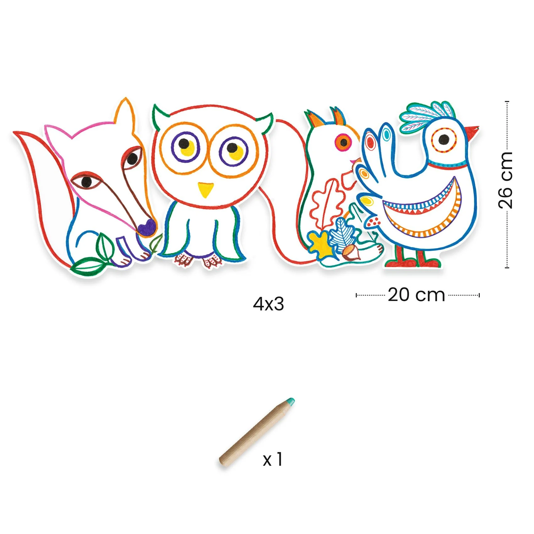 Forest Friends to Discover Coloring made with FSC® Certified Paper - Image 2